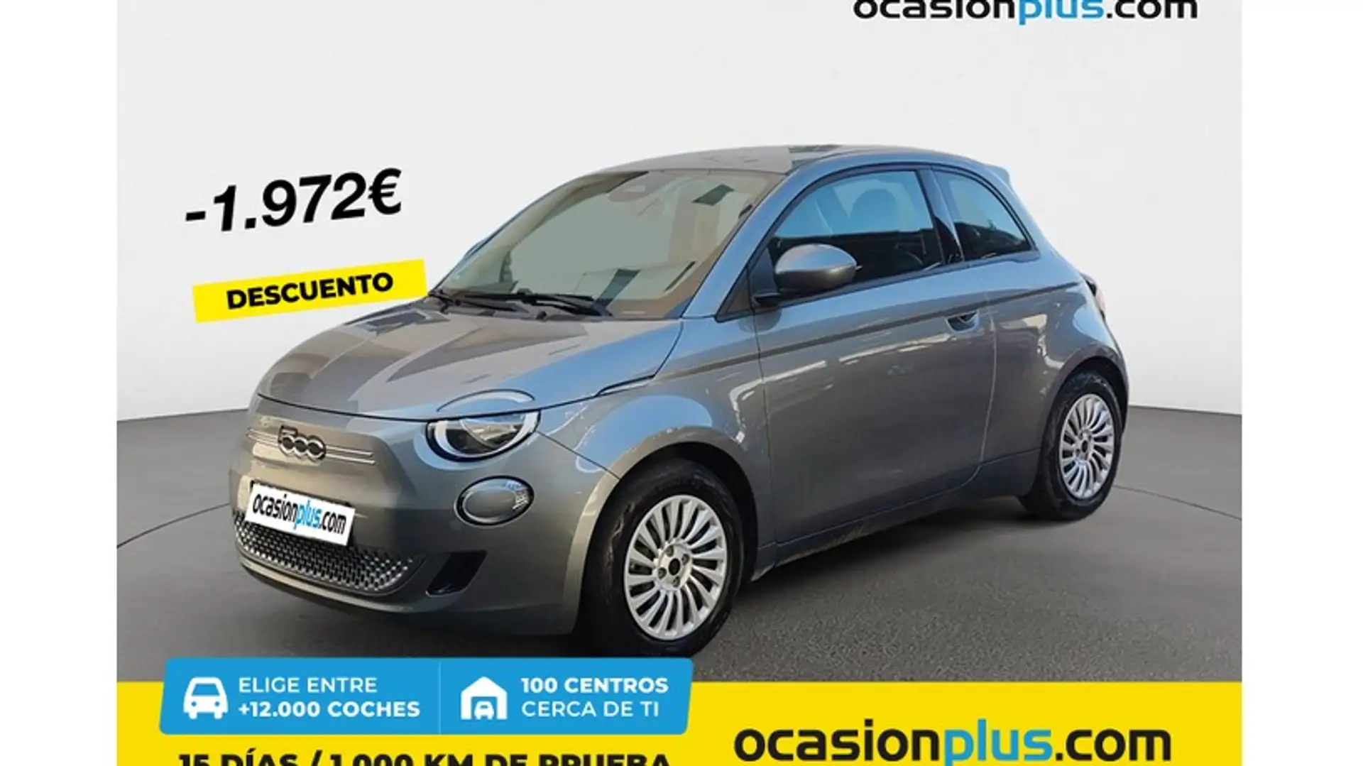 Fiat 500e 70Kw Action Gris - 1