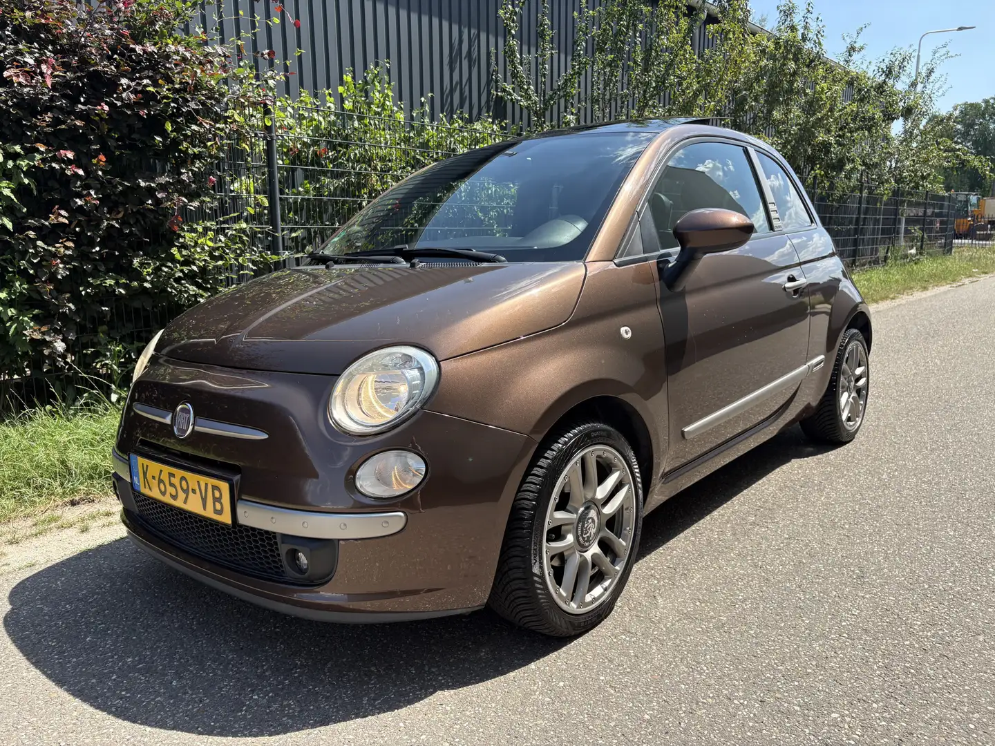 Fiat 500 1.2 Lounge / DIESEL UITV / PANORAMADAK / AIRCO / 1 Bruin - 1