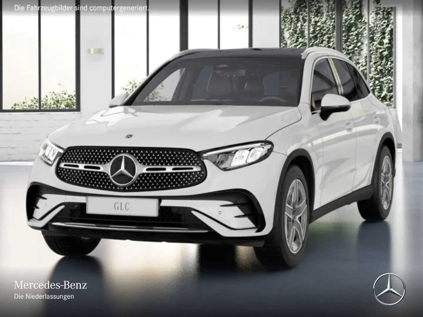 Mercedes-Benz GLC 220 d 4M AMG+PANO+360+LED+KEYLESS+9G Weiß - 2