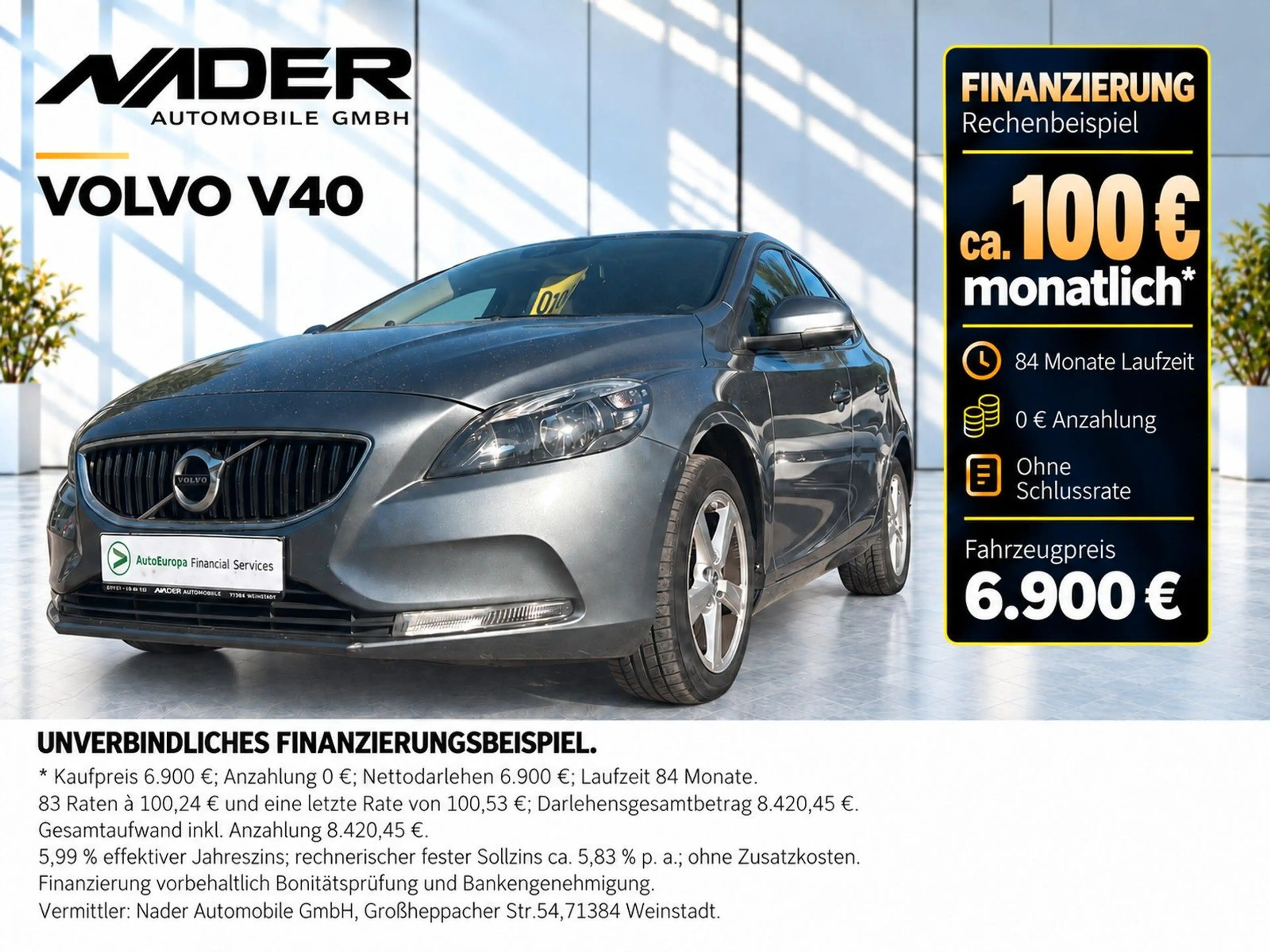 Volvo V40 Kinetic | Navi | LED | Kam | PDC | Tempo