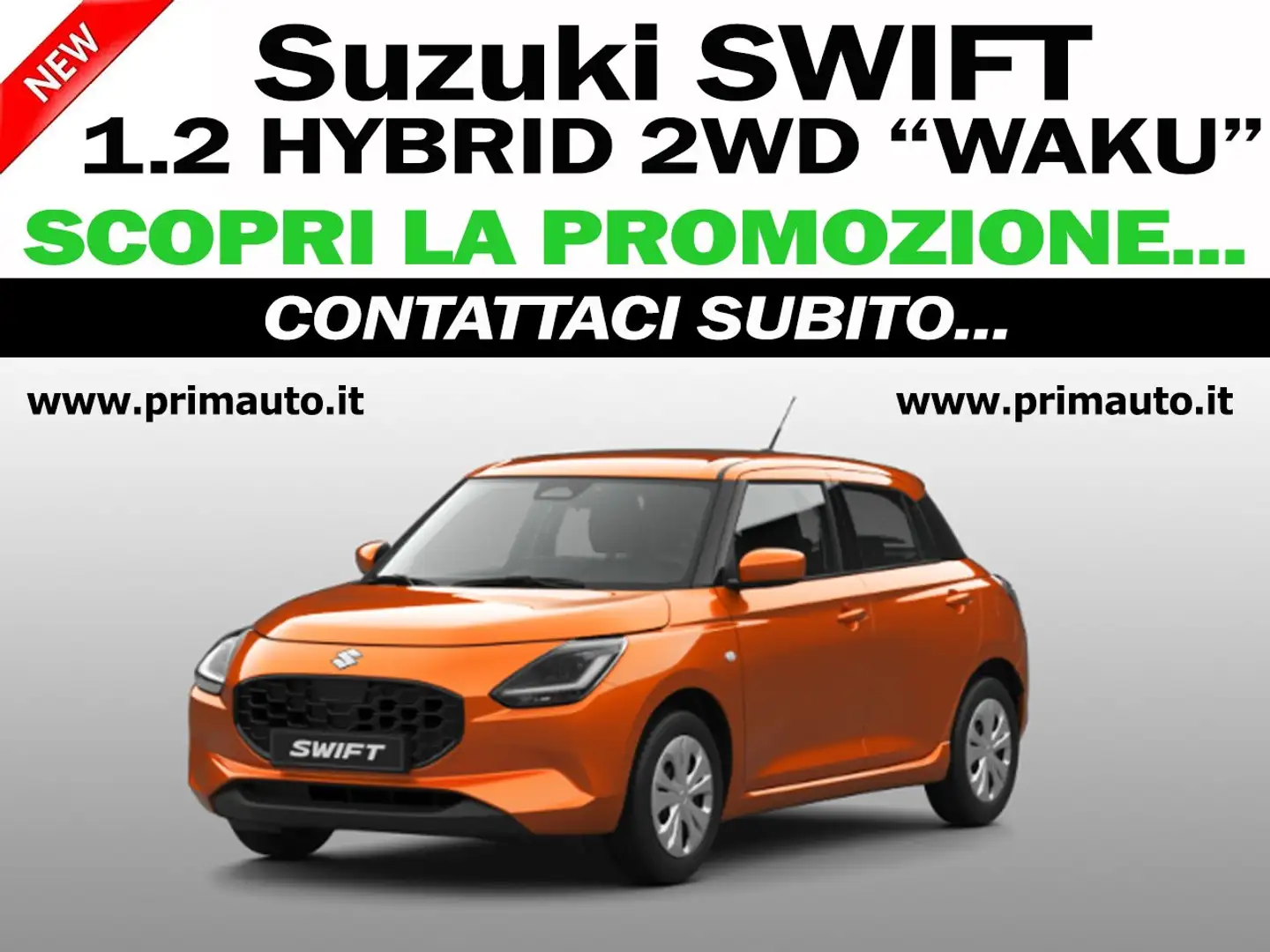 Suzuki Swift 1.2 Hybrid 2WD "WAKU" - OFFERTA ! (#0625) Arancione - 1