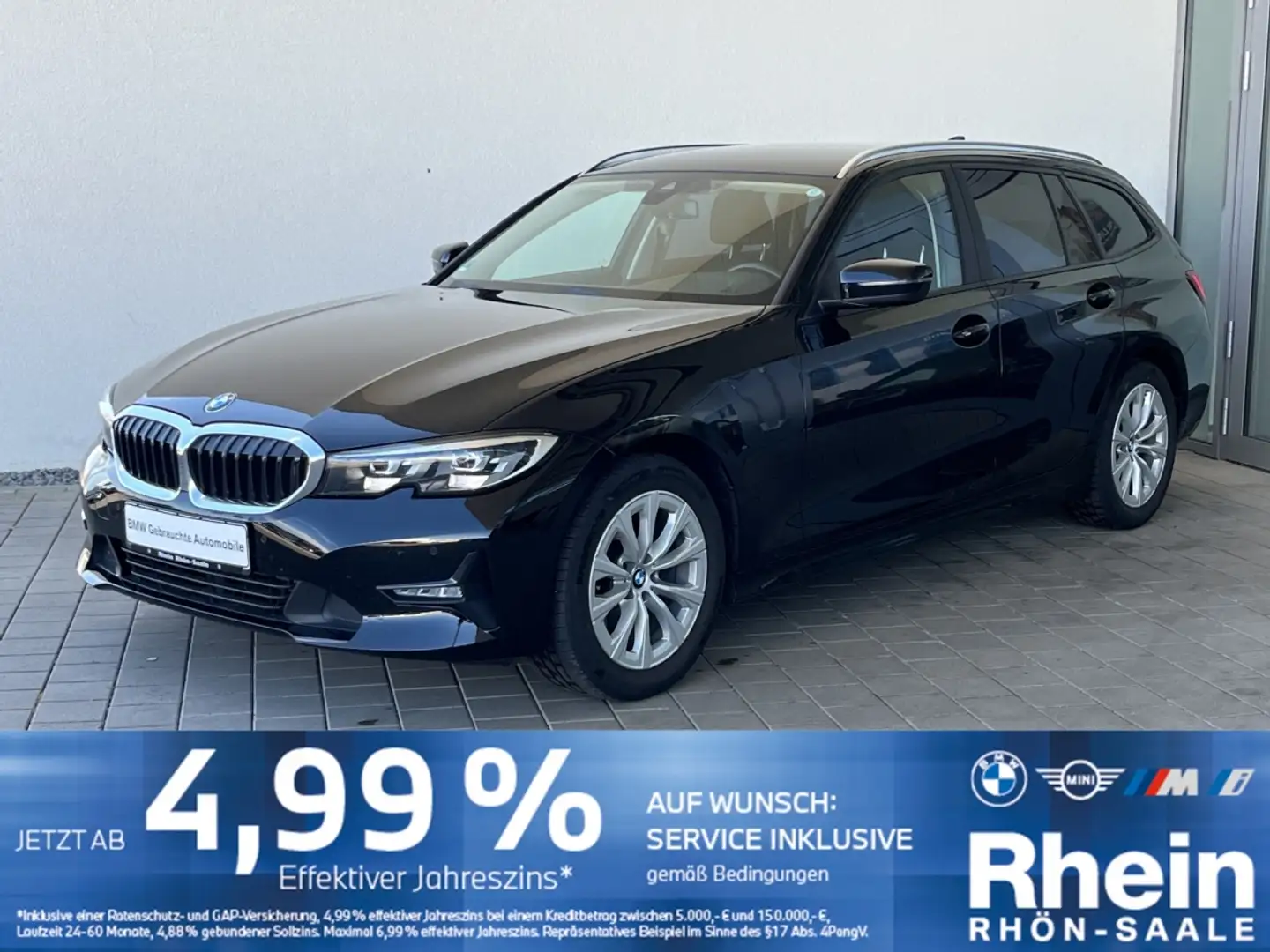 BMW 318 d Touring Advantage Navi.Tempo.PDC.Lordose.SH Noir - 1
