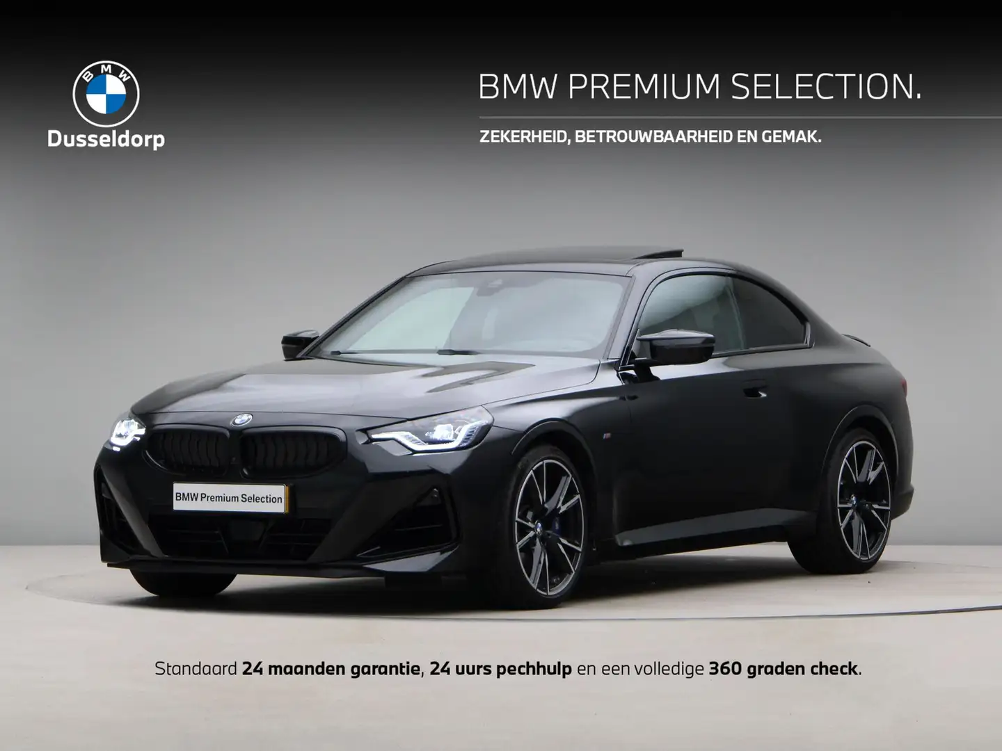 BMW 240 2 Serie M240i xDrive Zwart - 1