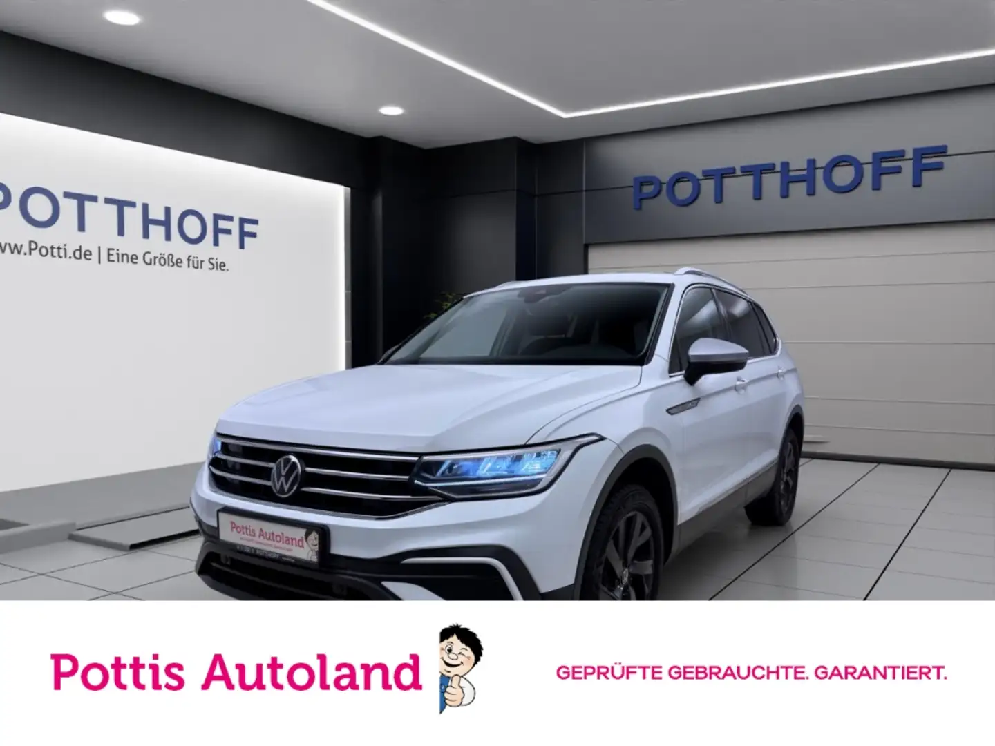 Volkswagen Tiguan Allspace 1.5 TSI DSG LIFE 7-SITZER NAVI AHK ACC DCC Weiß - 1