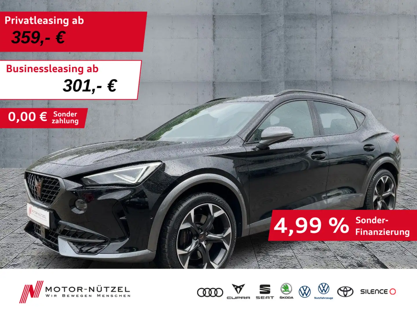 CUPRA Formentor VZ 4Drive MATRIX+NAV+AHK+PANO+BEATS+19 Schwarz - 1