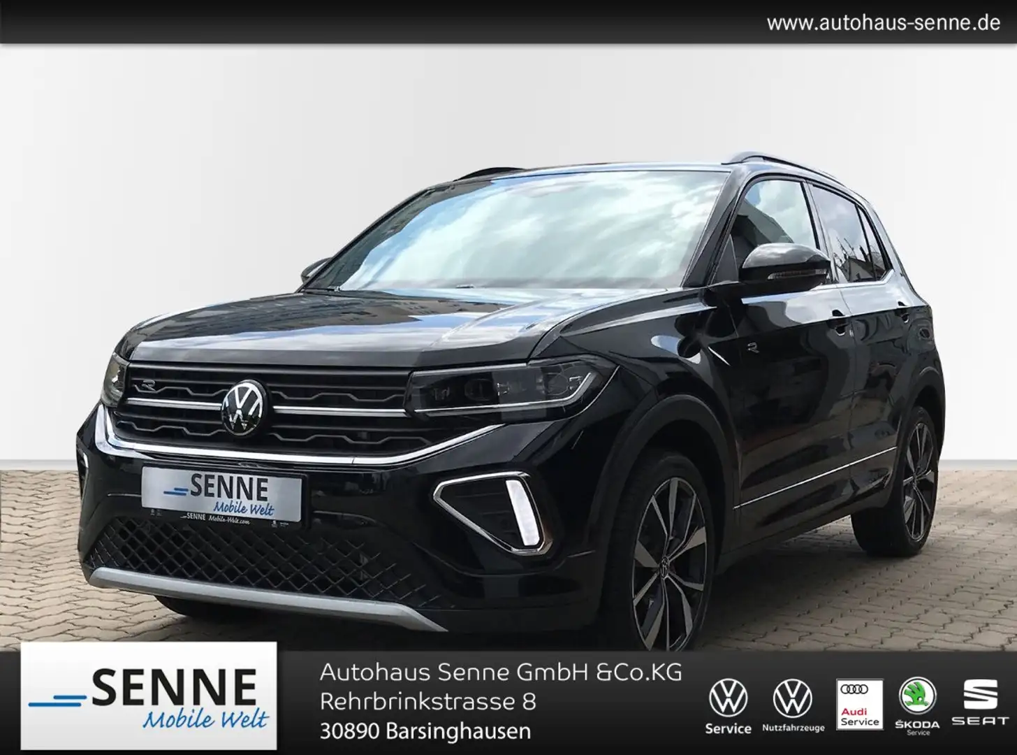 Volkswagen T-Cross T-Cross 1.0TSI DSG R-Line,Matrix,Kamera,Garantie Schwarz - 1