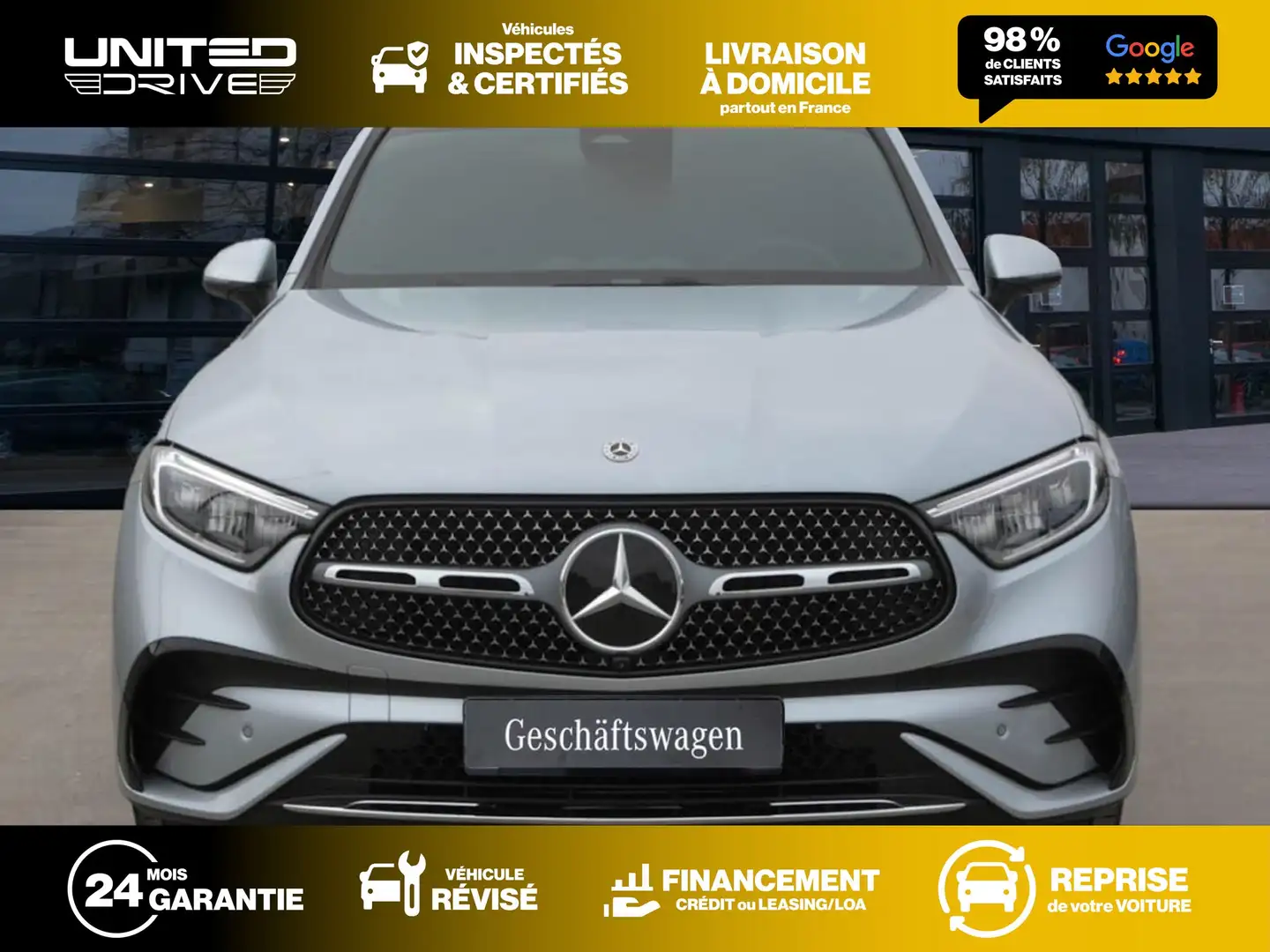 Mercedes-Benz GLC 200 4MATIC Pack AMG 204ch Argent - 2