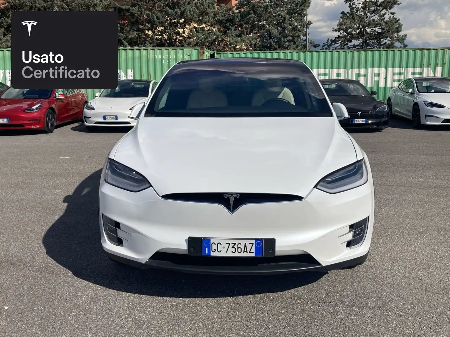 Tesla Model X Long Range AWD Fehér - 2