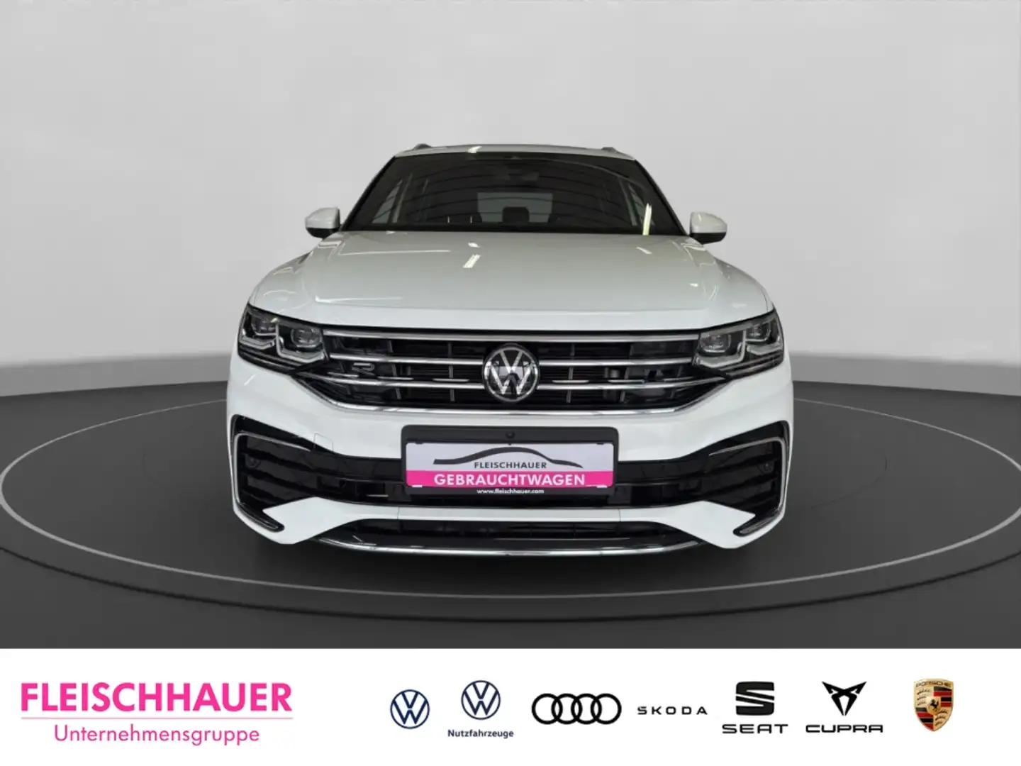 Volkswagen Tiguan R-Line 4Motion 2.0 TDI MATRIX+AHK+PANO+ACC+NAVI+HU Weiß - 2