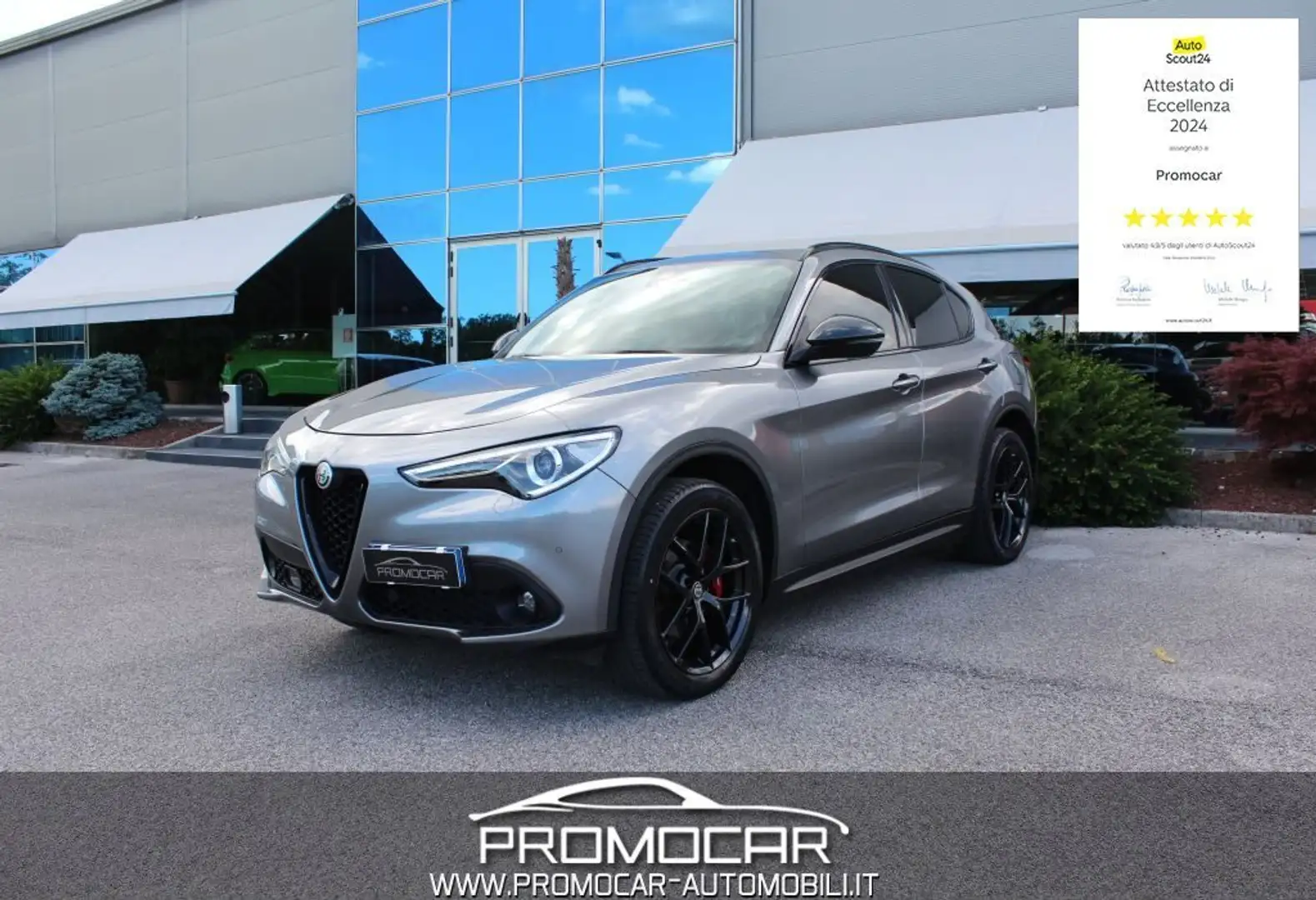 Alfa Romeo Stelvio 2.2 TURBODIESEL 190 CV AT8 Q4 B-TECH *UNIPROP* Grigio - 1