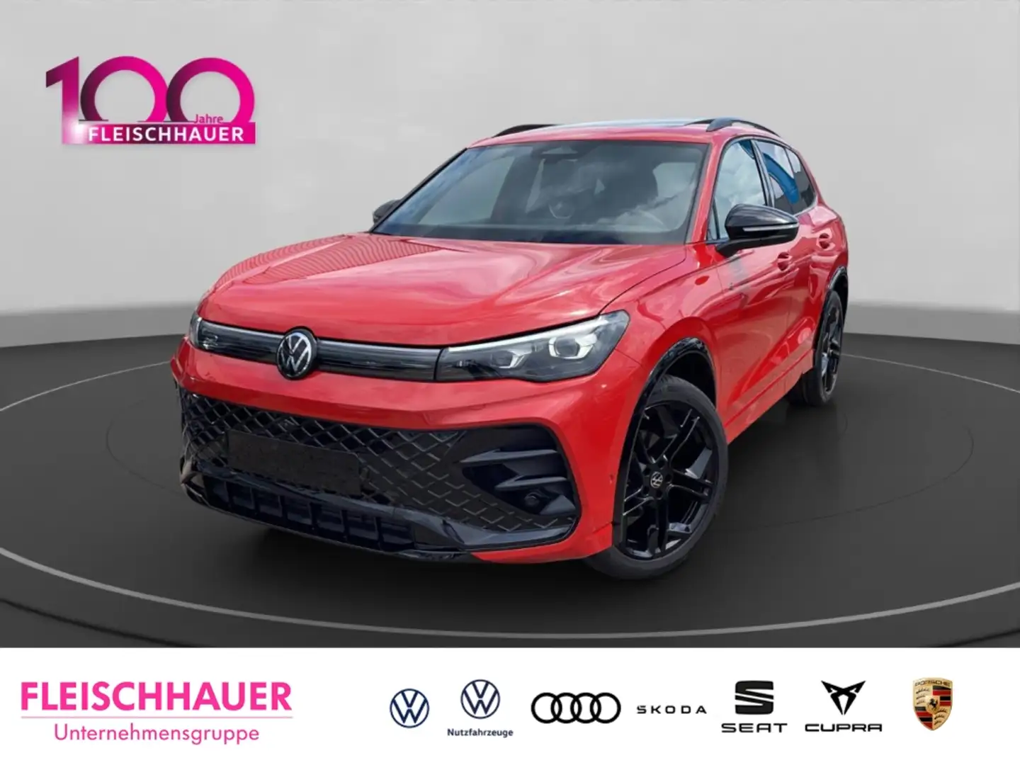 Volkswagen Tiguan 1.5 TSI R-Line ACC BLACK-STYLE PANO HD-MATRIX Rot - 1