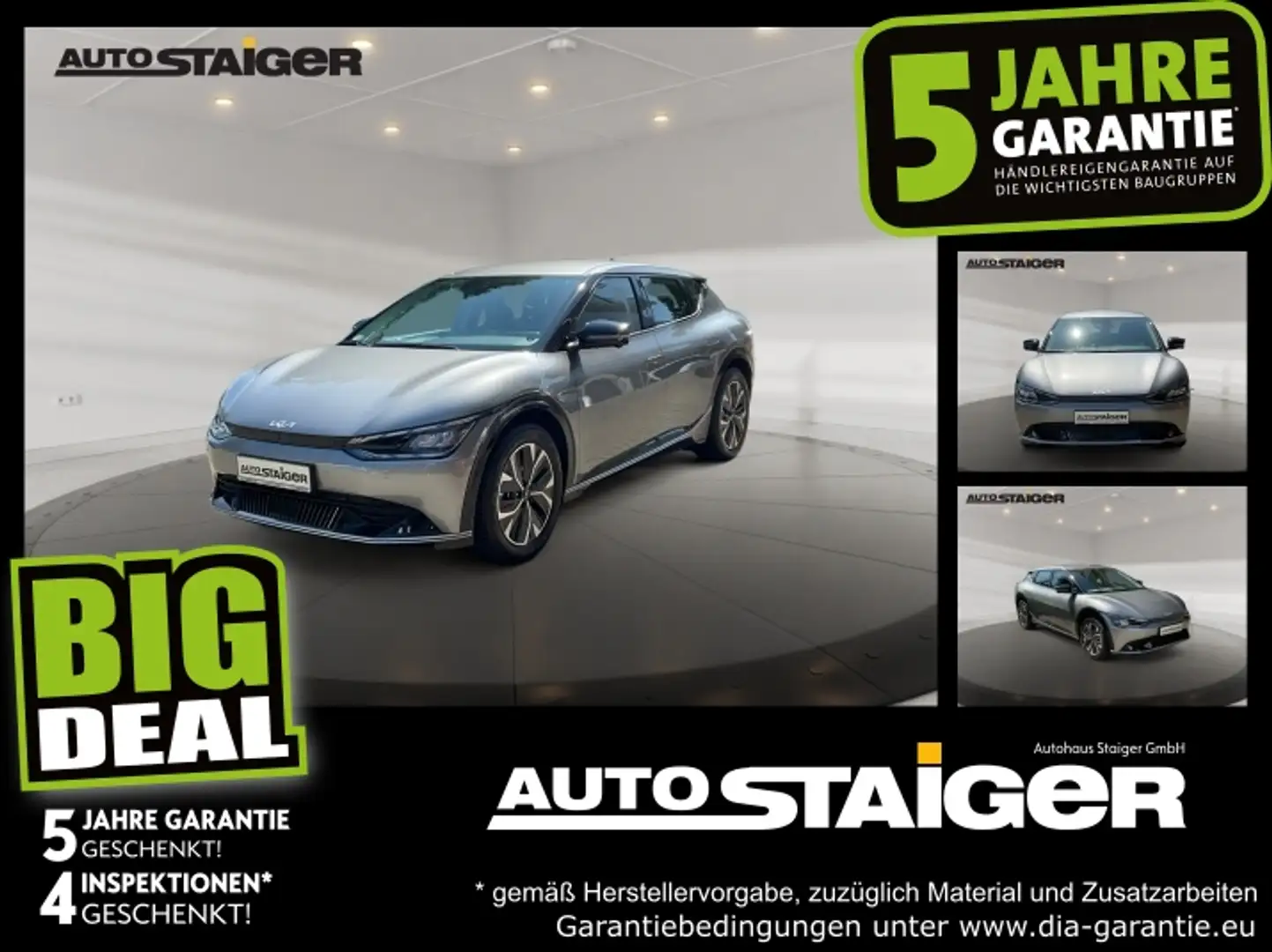 Kia EV6 Elektro 360 Grad Kamera, Abstandstempomat Gris - 1