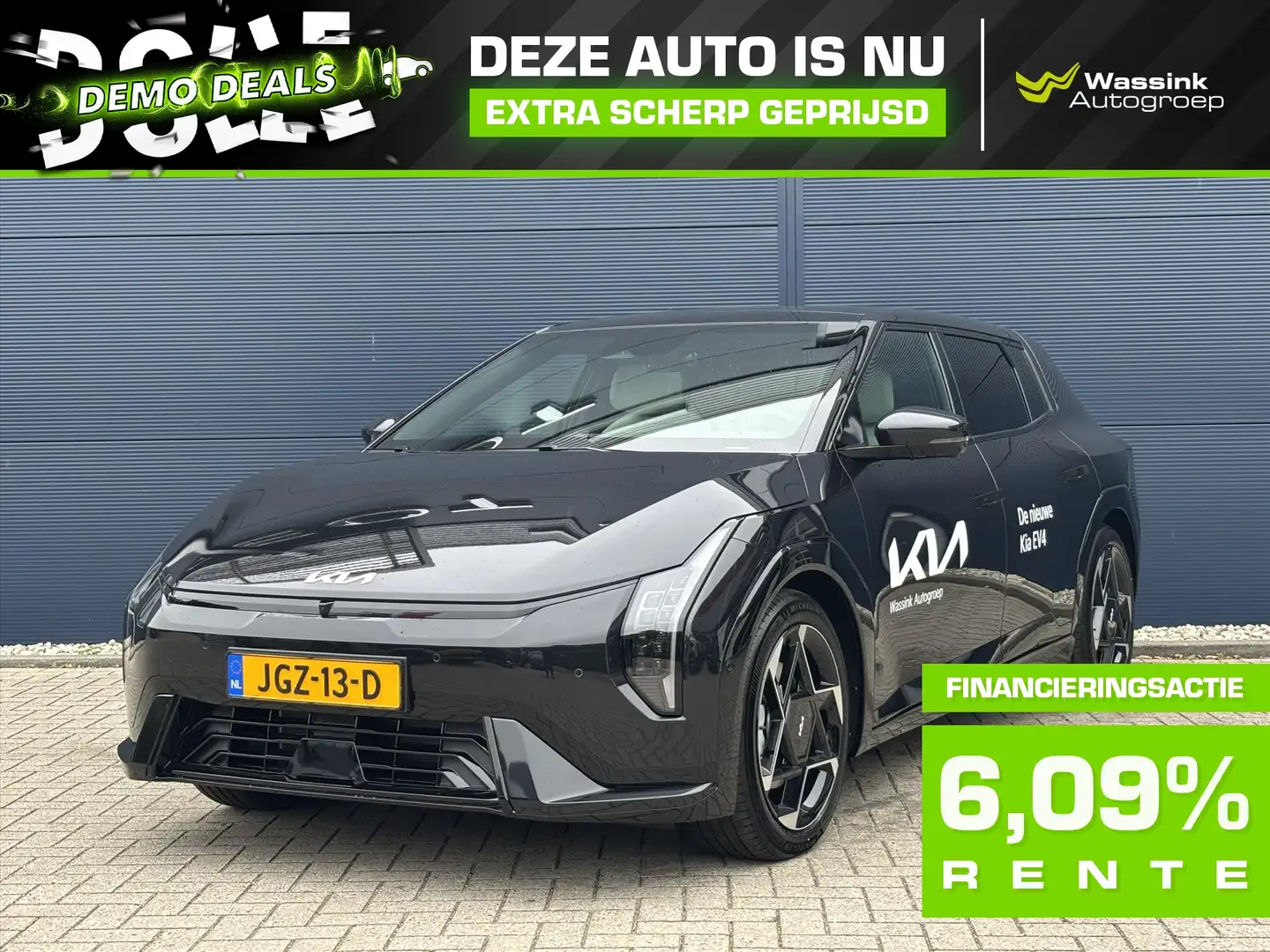 Kia EV4 81,4 kWh 204PK GT-PlusLine | Stoelverwarming / Ven Noir - 1