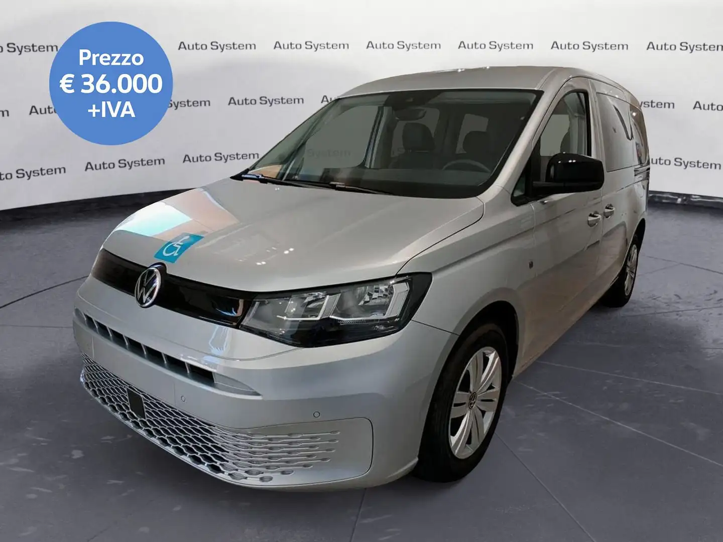 Volkswagen Caddy Caddy 2.0 TDI 122 CV DSG Space Maxi Pianale Ribas Argento - 1