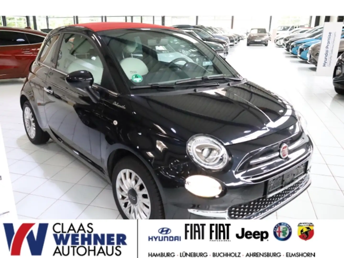 Fiat 500C DolceVita 1.0 Mild Hybrid EU6d Faltdach Leder DAB Schwarz - 1