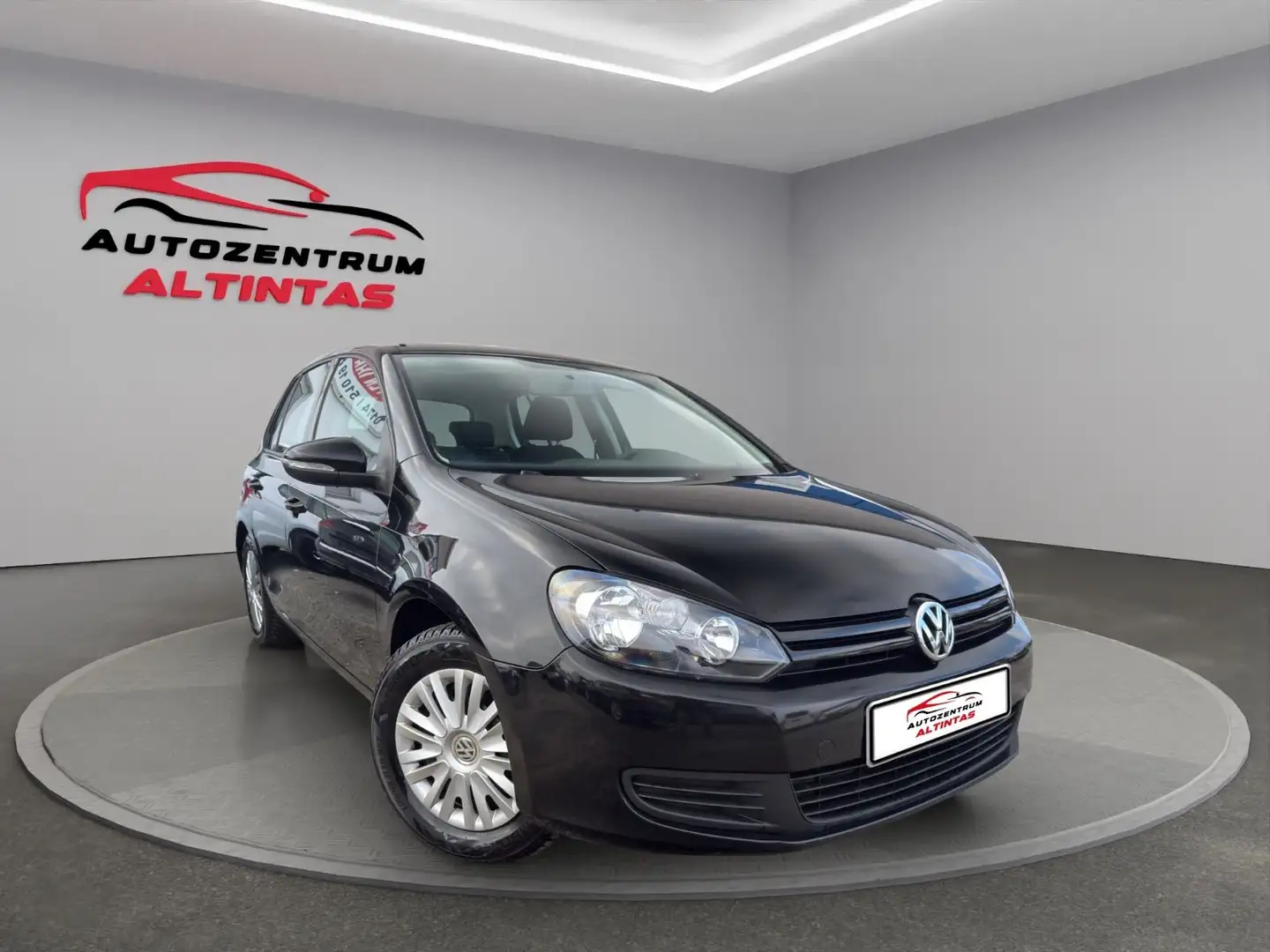 Volkswagen Golf VI 2.0 TDI*110PS*Trendline*KLIMAAUT*EURO5* Zwart - 2