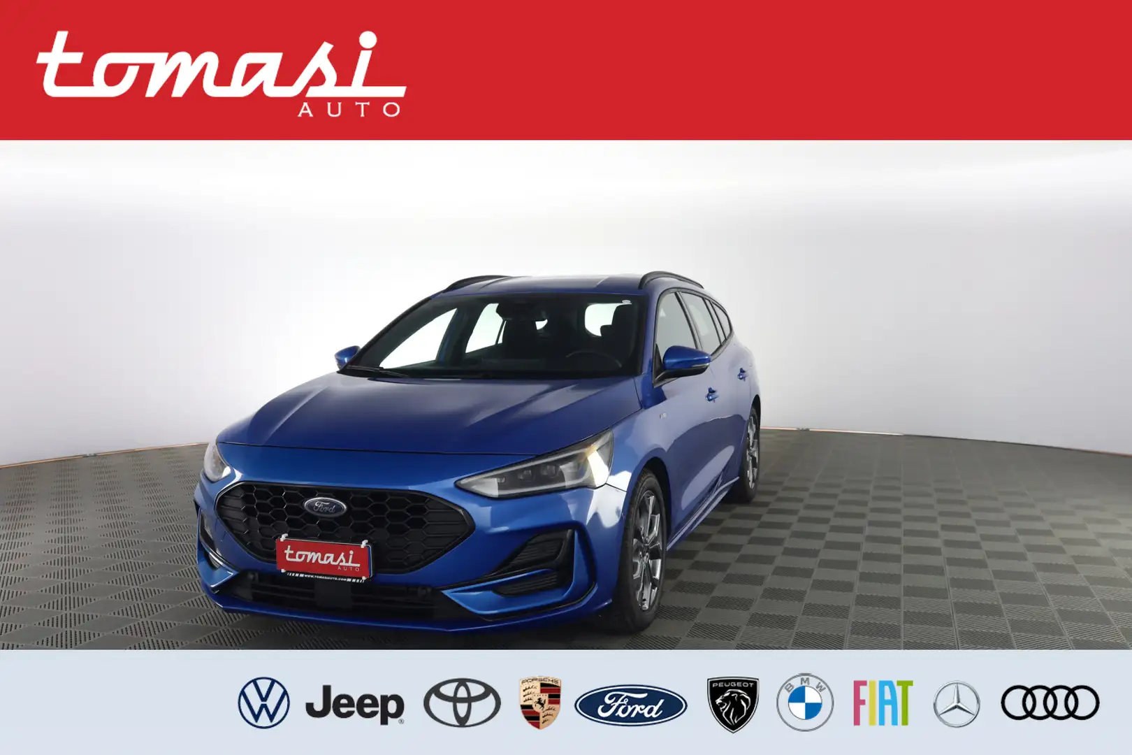 Ford Focus 1.0 EcoBoost Hybrid 125 CV SW ST-Line Bleu - 1