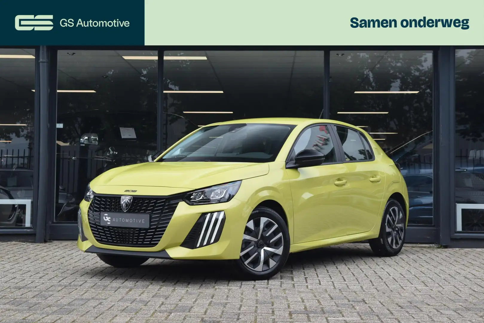 Peugeot 208 1.2 PureTec NIEUW MODEL 100PK Active Carplay/Airco Geel - 1