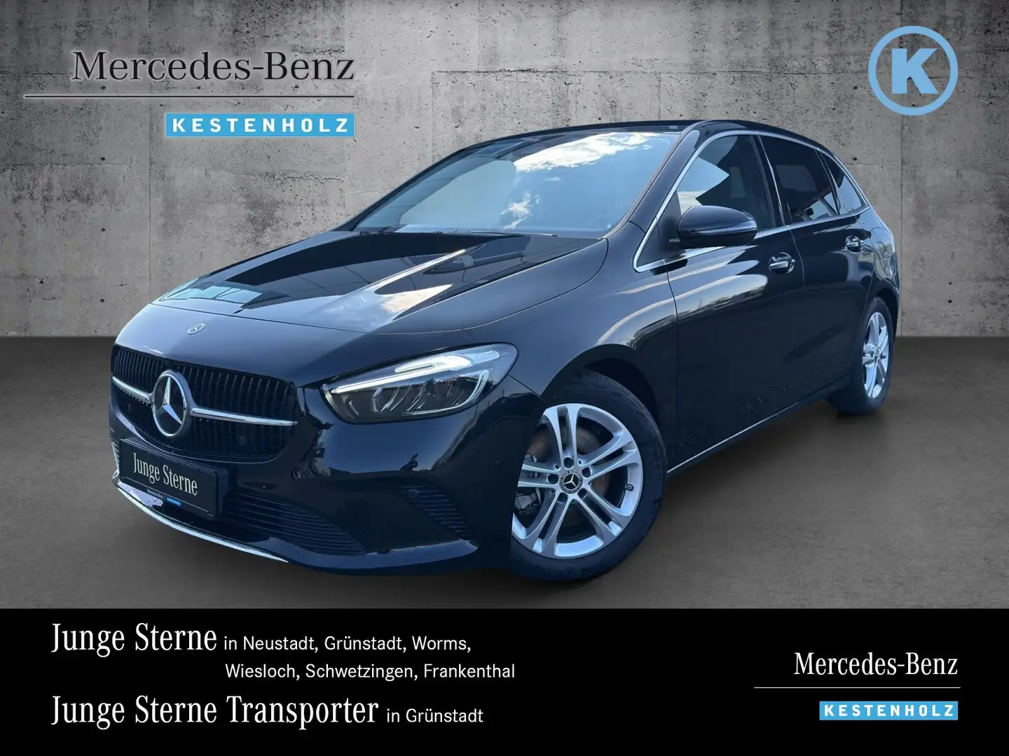 Mercedes-Benz B 220 B 220 4M PROGRESSIVE+AHK+KAMERA+EASYP.+TOTWINKEL Schwarz - 1