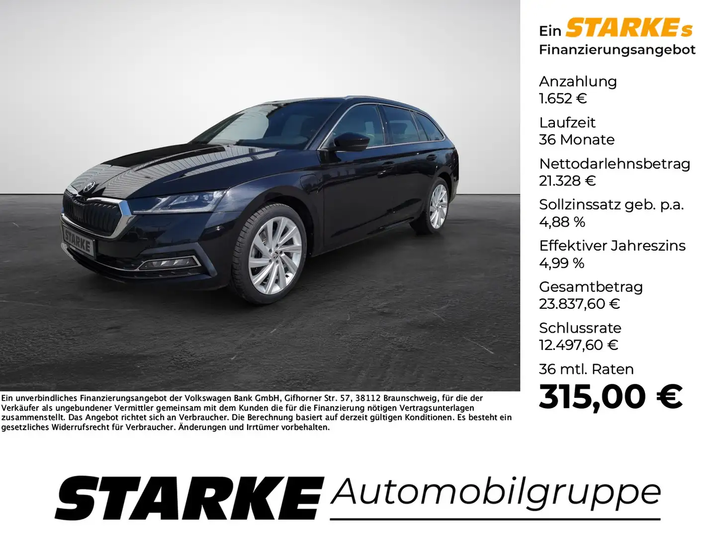 Skoda Octavia Combi 1.4 TSI iV DSG Style Noir - 1