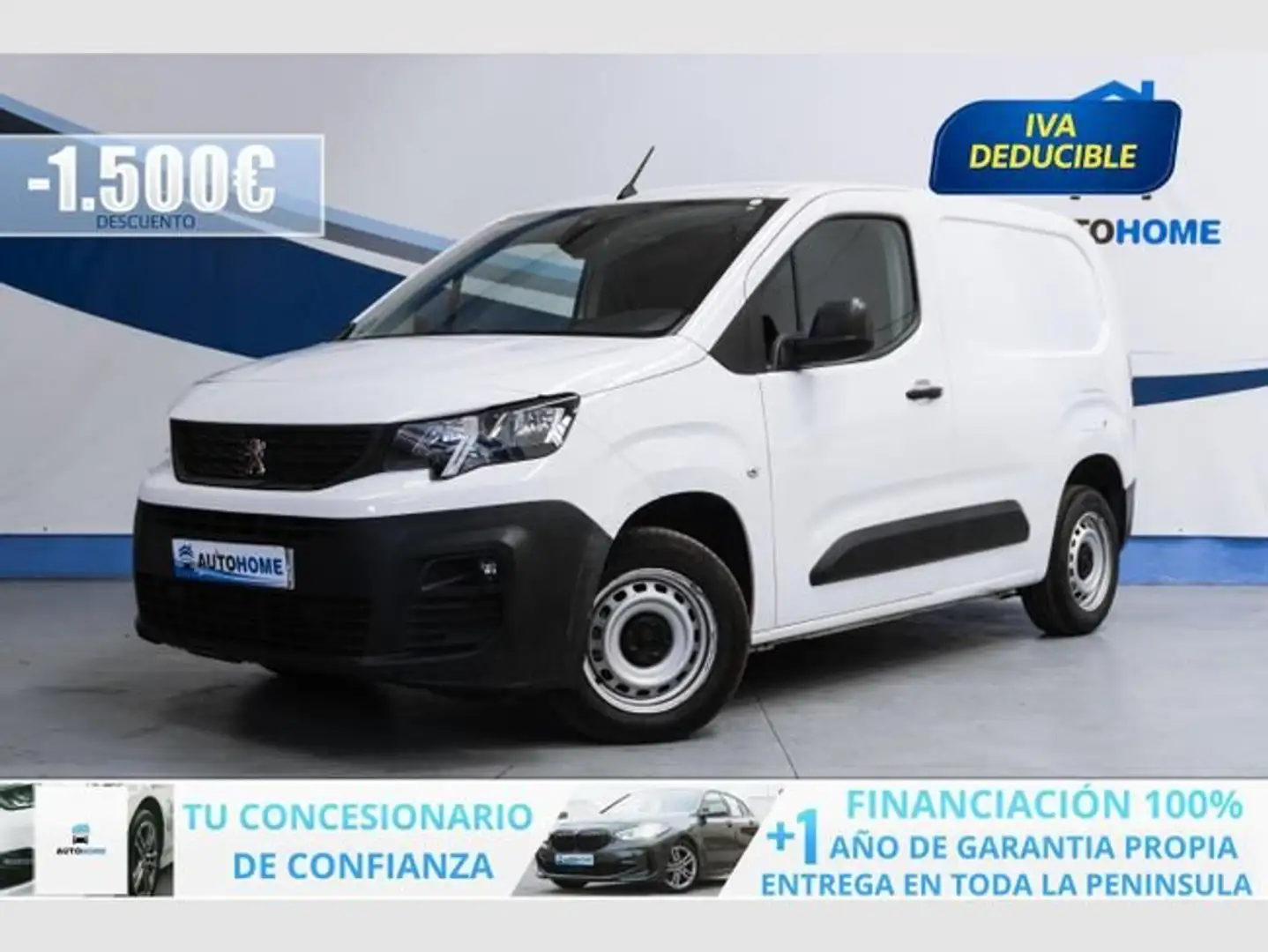Peugeot Partner 1.5BlueHDI S&S Pro Standard 600kg 100 Blanco - 1