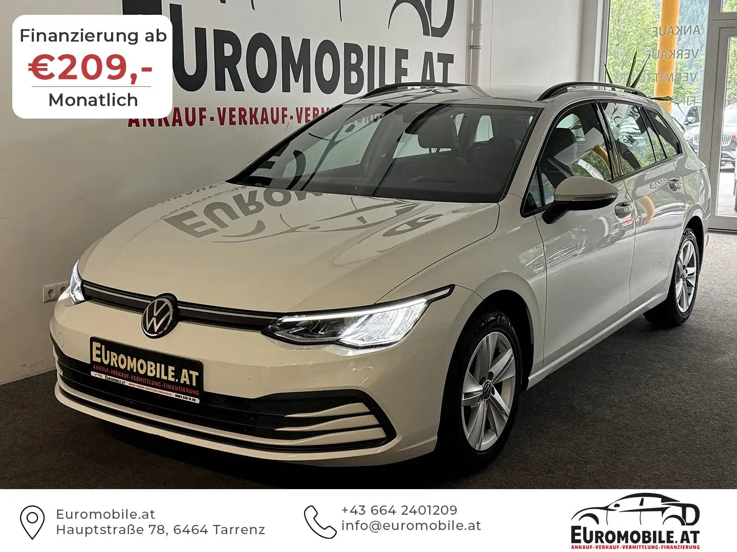 Volkswagen Golf Variant Life *HU*AHK*LED*H&K*LR-HZG*Business-P*ACC*App-Con Weiß - 1