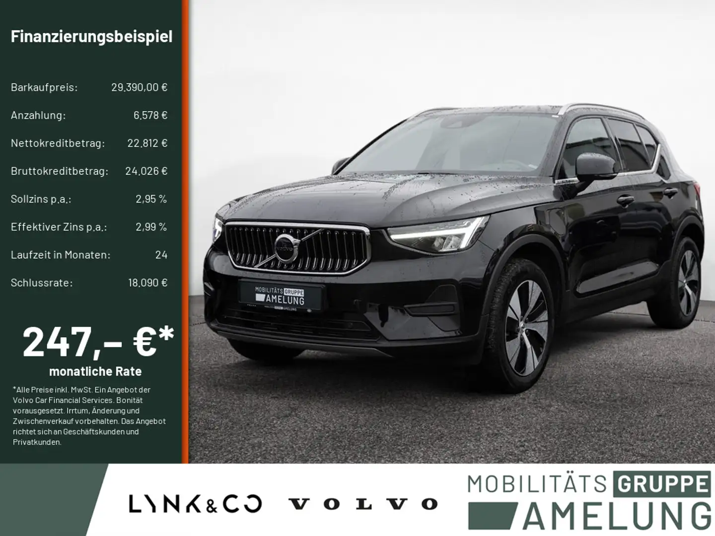 Volvo XC40 T4 Recharge NAVI AHK FACEL. STANDHZ LED Schwarz - 1
