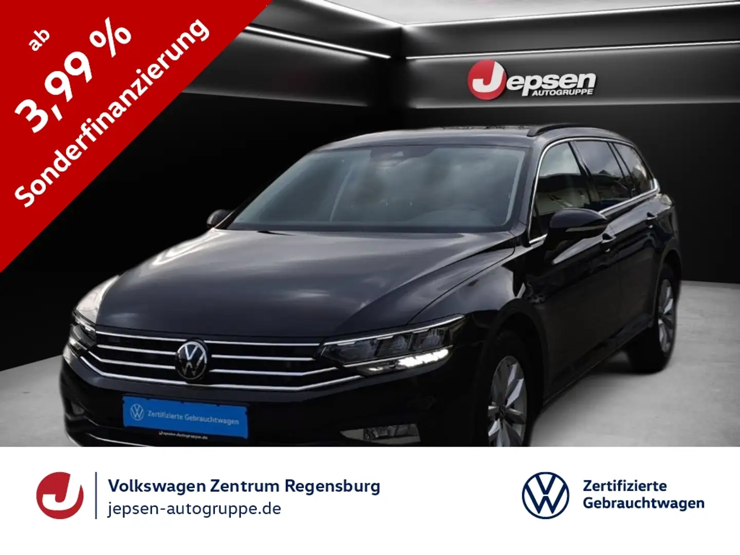 Volkswagen Passat Variant Business 1.5 TSI DSG ACC LED AHK Zwart - 1