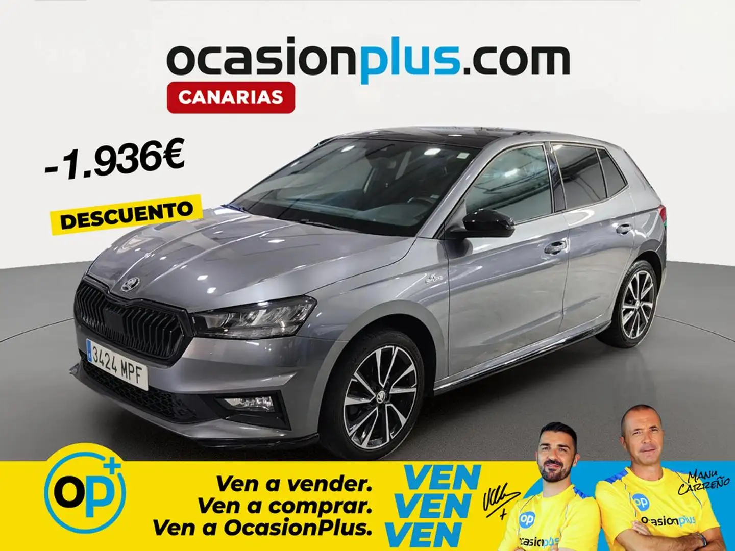 Skoda Fabia 1.0 TSI Monte Carlo 81kW Gris - 1