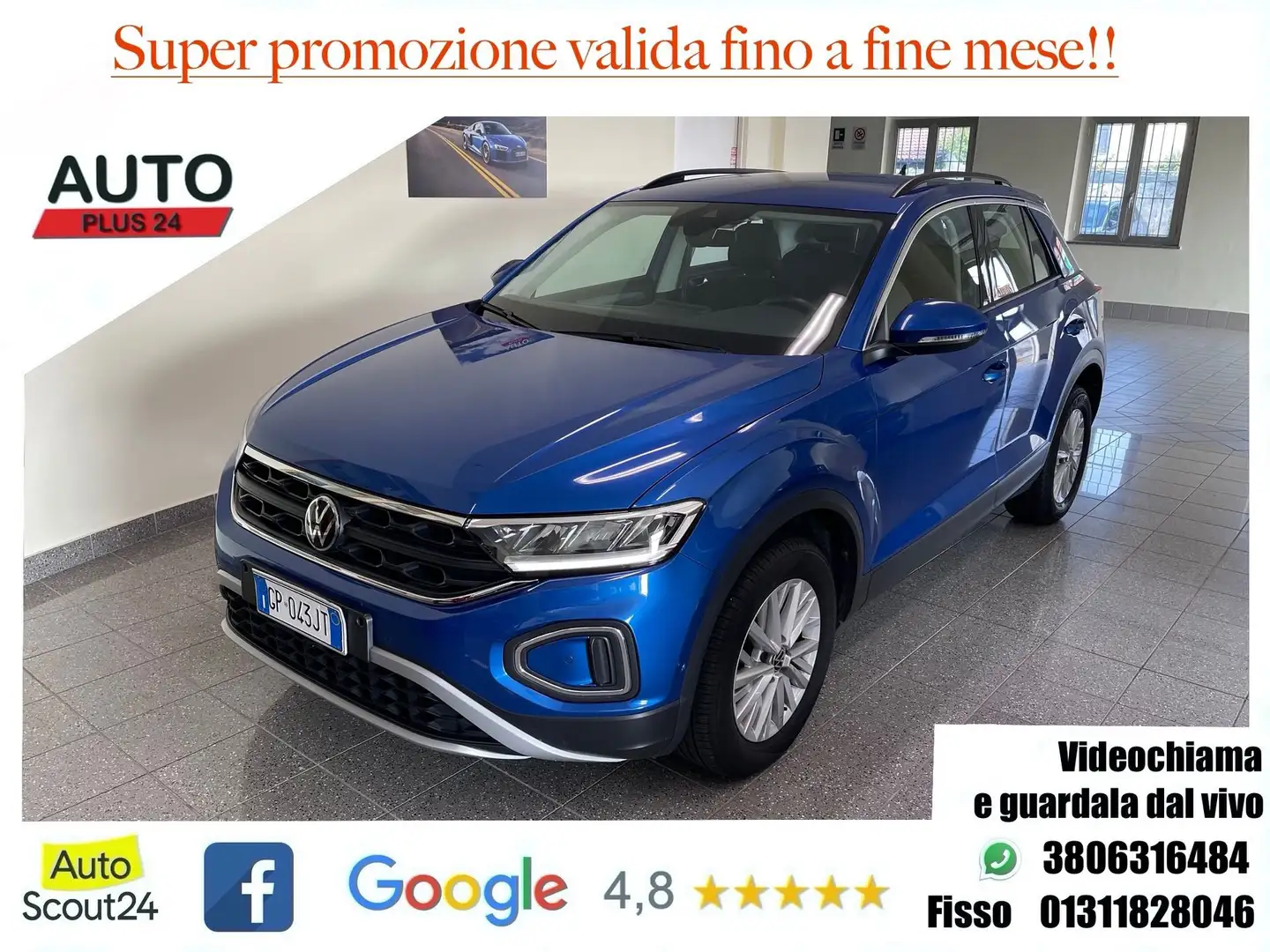 Volkswagen T-Roc T-Roc 1.0 TSI Life CON PROMO PLUS Blu/Azzurro - 1