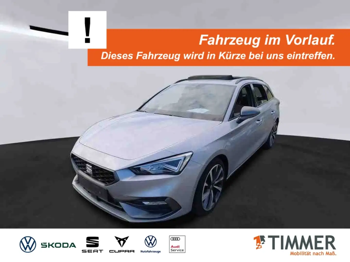 SEAT Leon ST 2.0 TDI DSG FR-LINE *LED *PANO *ACC *RKAM *BEA Silber - 1