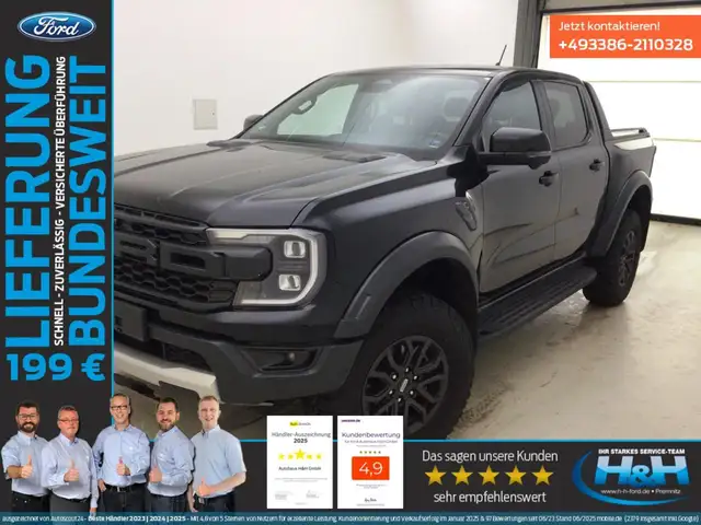 Ford Ranger 3.0 Raptor e-4WD MatrixLED+AHK+360°Kamera
