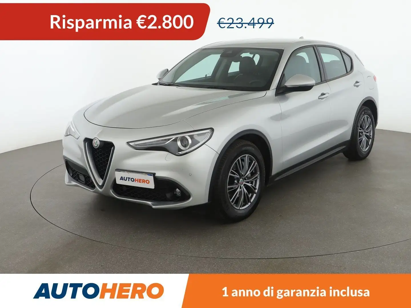 Alfa Romeo Stelvio 2.2 JTDM Super 180 CV AT8 Argento - 1