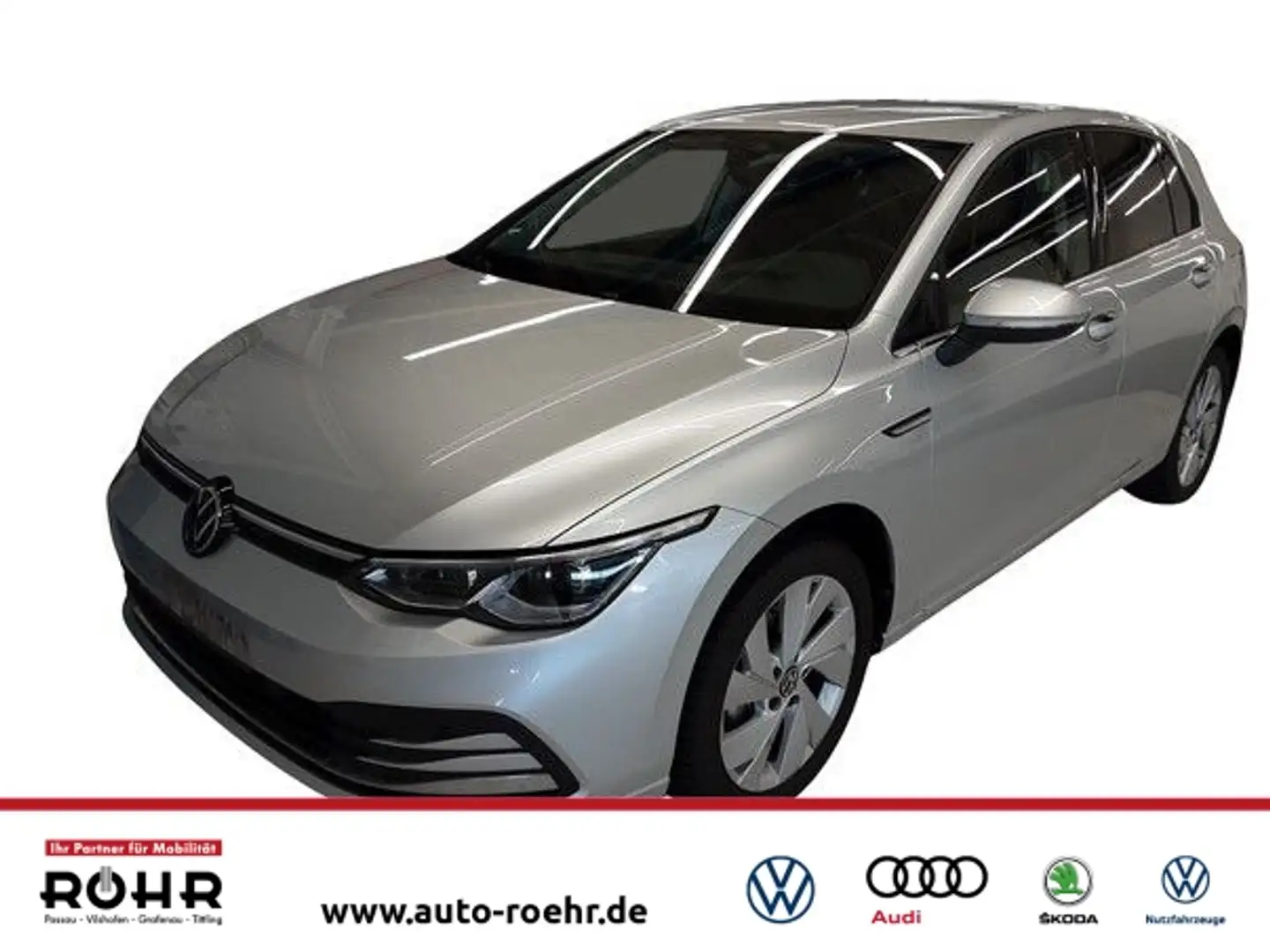 Volkswagen Golf VIII Style (04/2029Garantie.AHK.Regensensor) 2.0 T Silber - 1