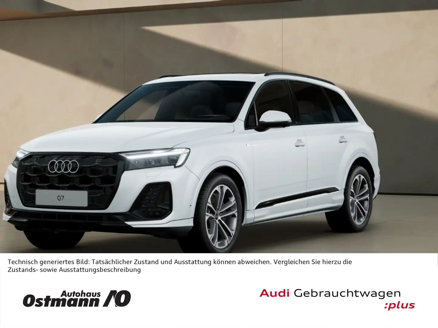 Audi Q7 50 TDI quattro S-Line AHK HUD 360° Pano Matrix Weiß - 1