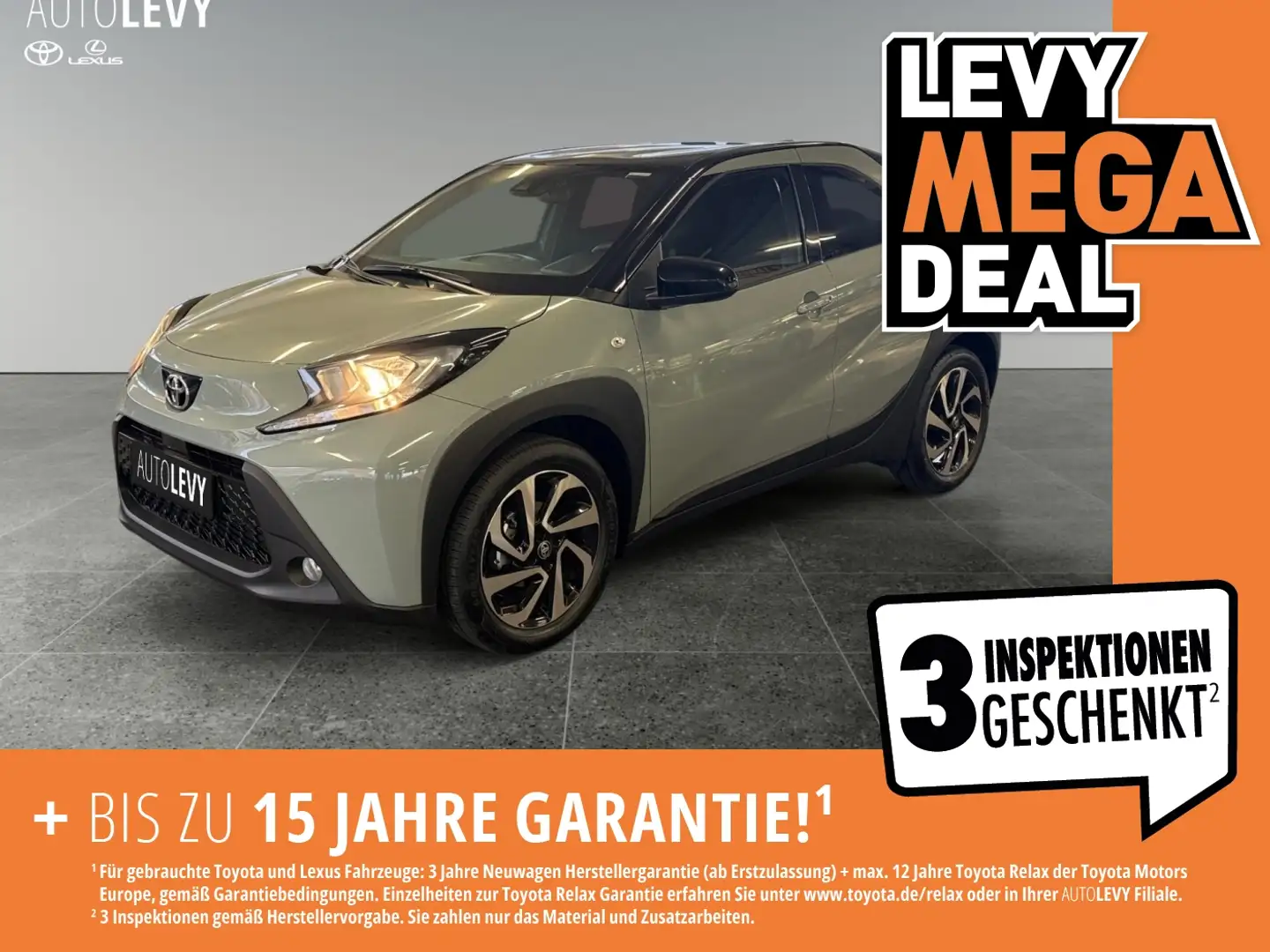 Toyota Aygo X 1.0 Teamplayer *CARPLAY* Grün - 1