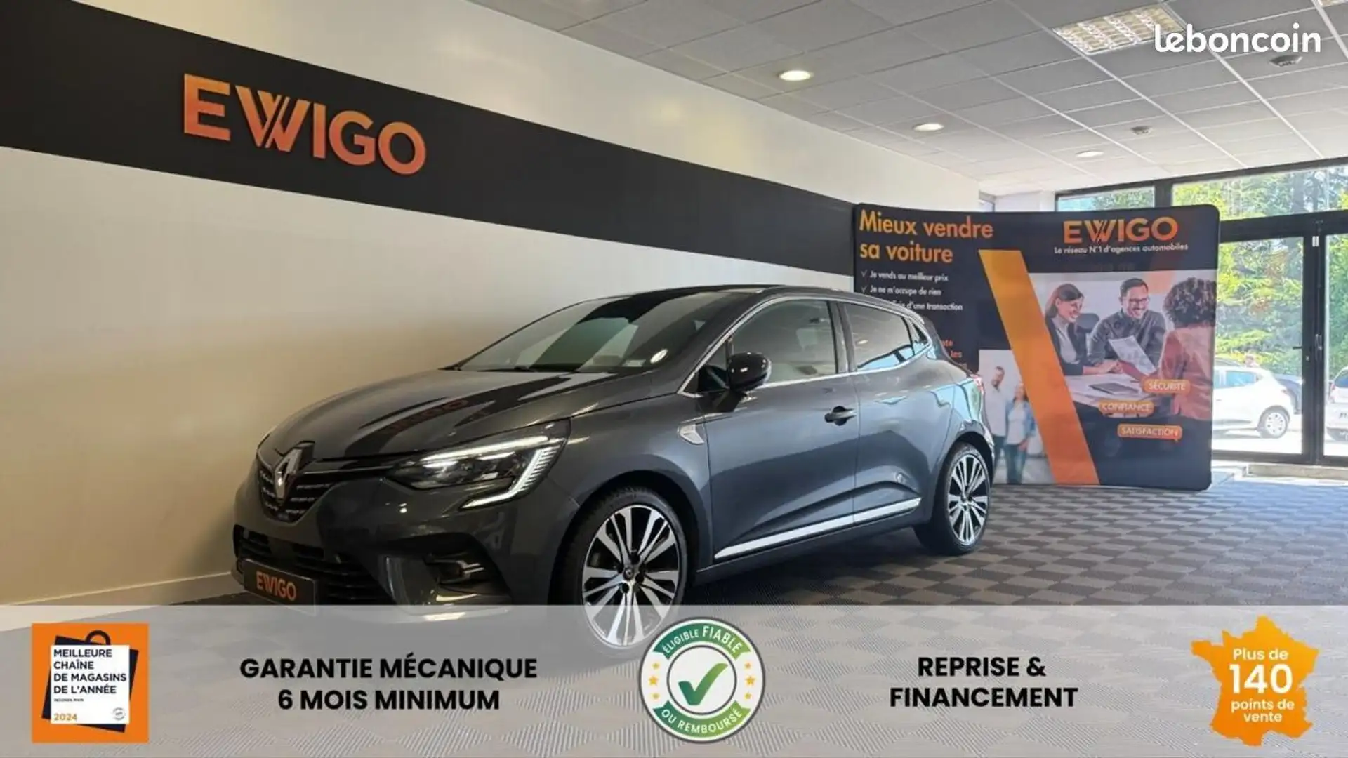 Renault Clio 1.3 TCE 130ch INITIALE PARIS EDC BVA + CAMERA 360 Gris - 1
