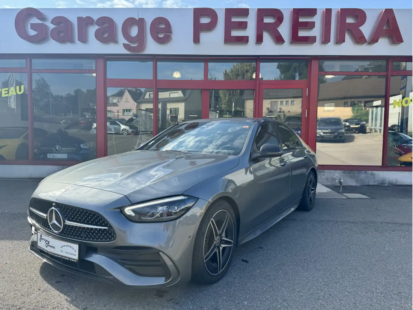 Mercedes-Benz C 300 D AMG LINE NEW MODEL CUIR NAVI Gris - 2