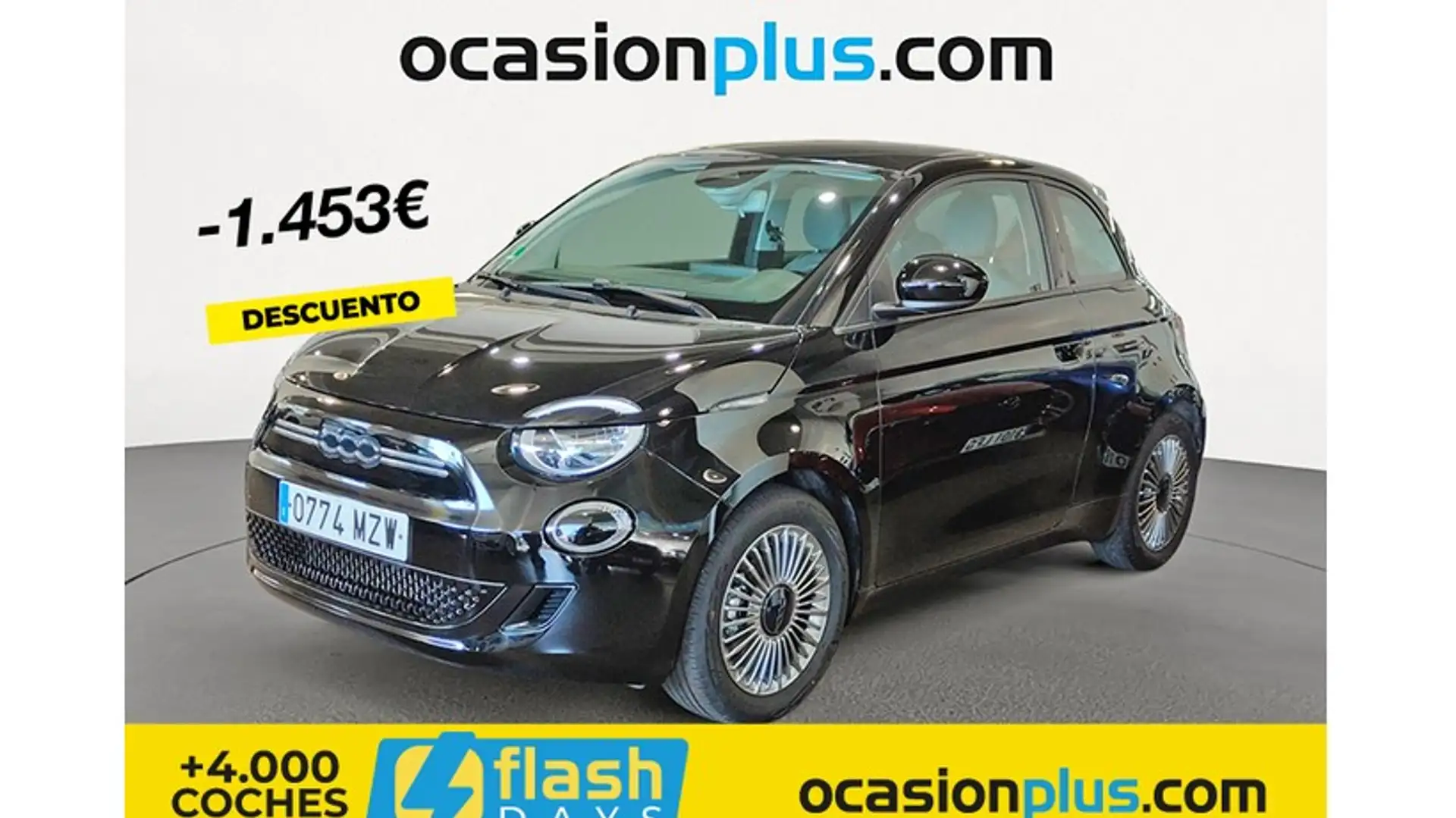 Fiat 500e 70Kw Icon Negro - 1