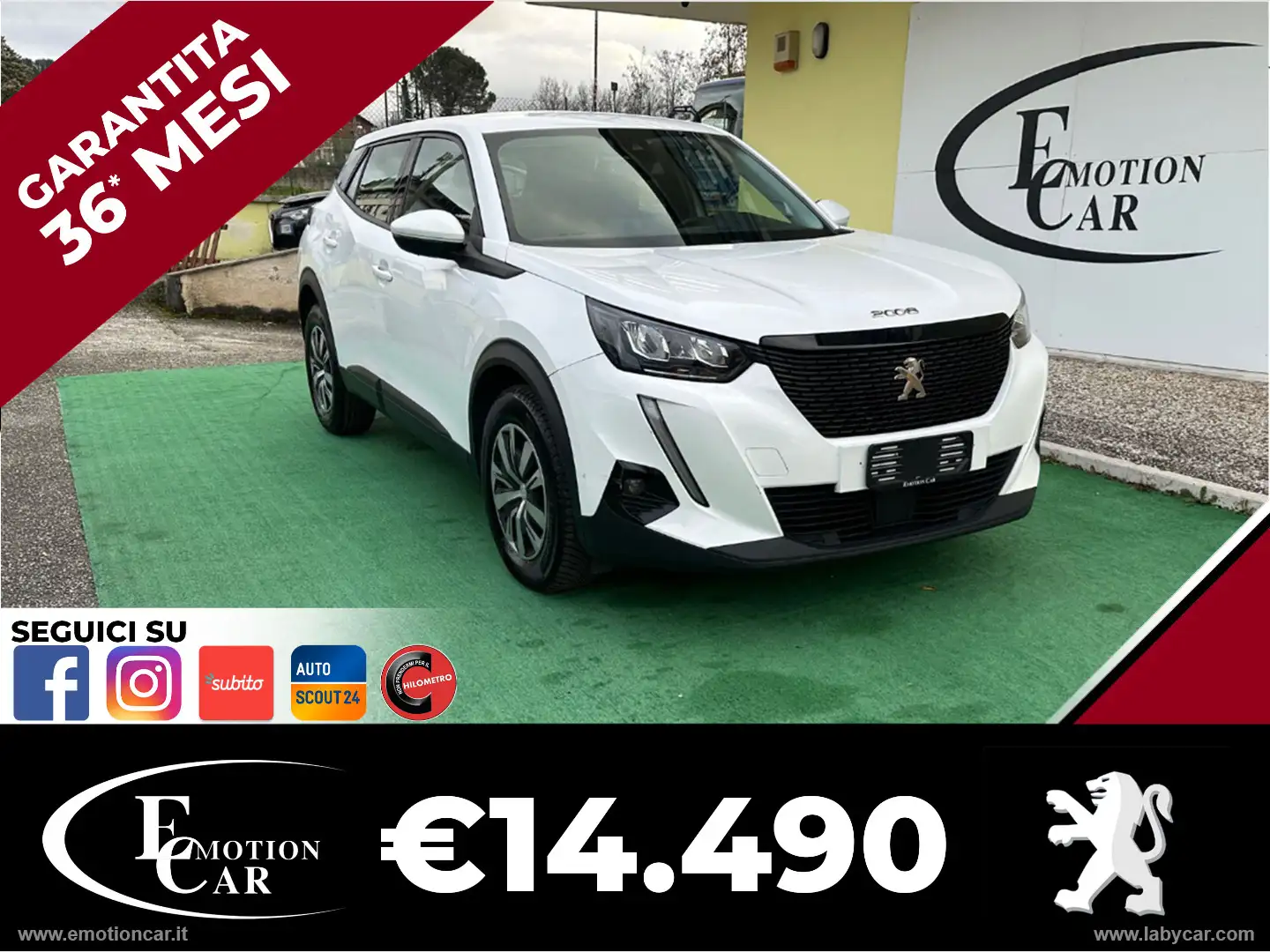 Peugeot 2008 PureTech 100 S&S Active - 2020 Blanco - 1