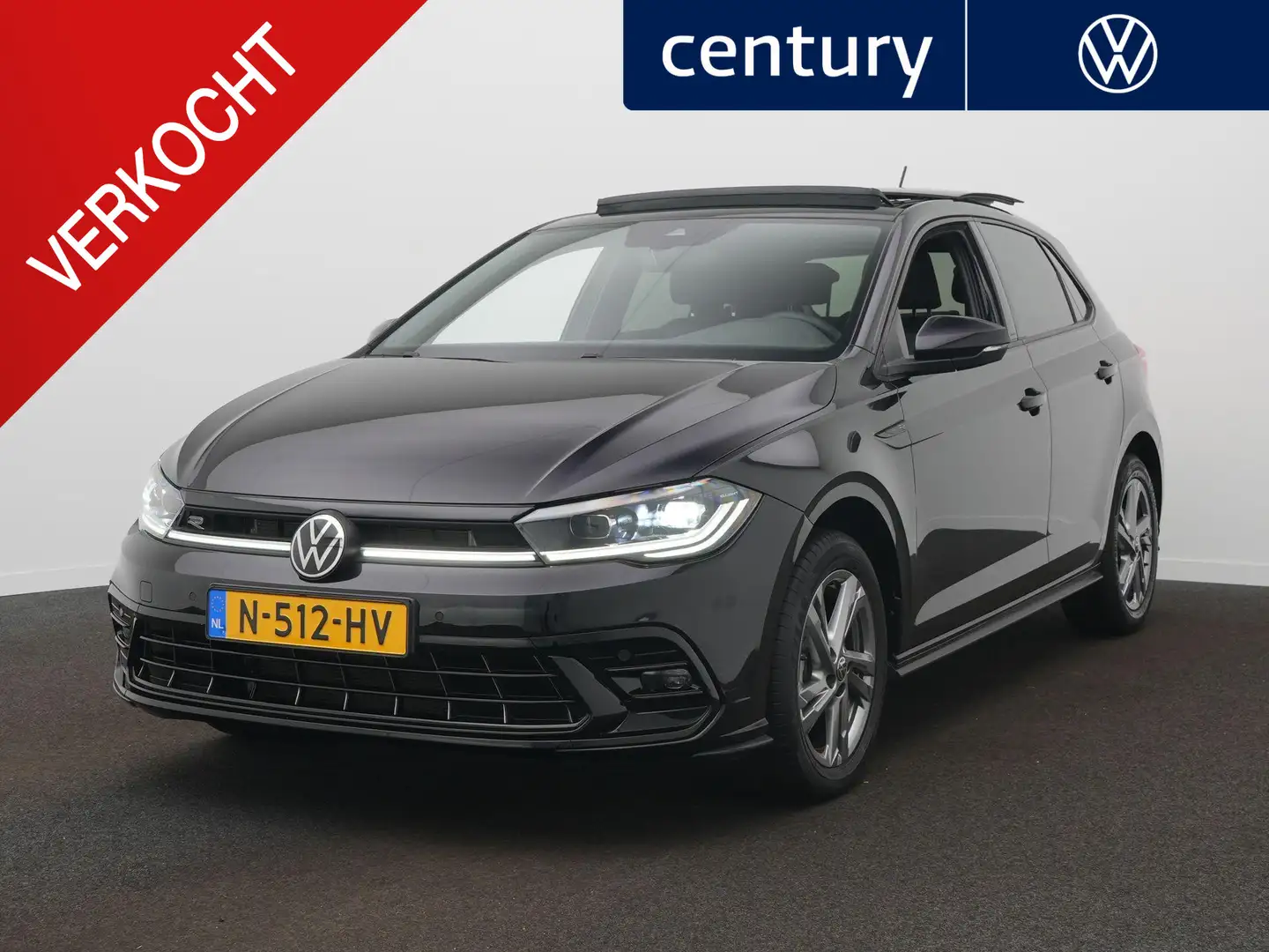 Volkswagen Polo 1.0 TSI R-Line Panoramadak - Clima - 17 Inch - Nav Noir - 1