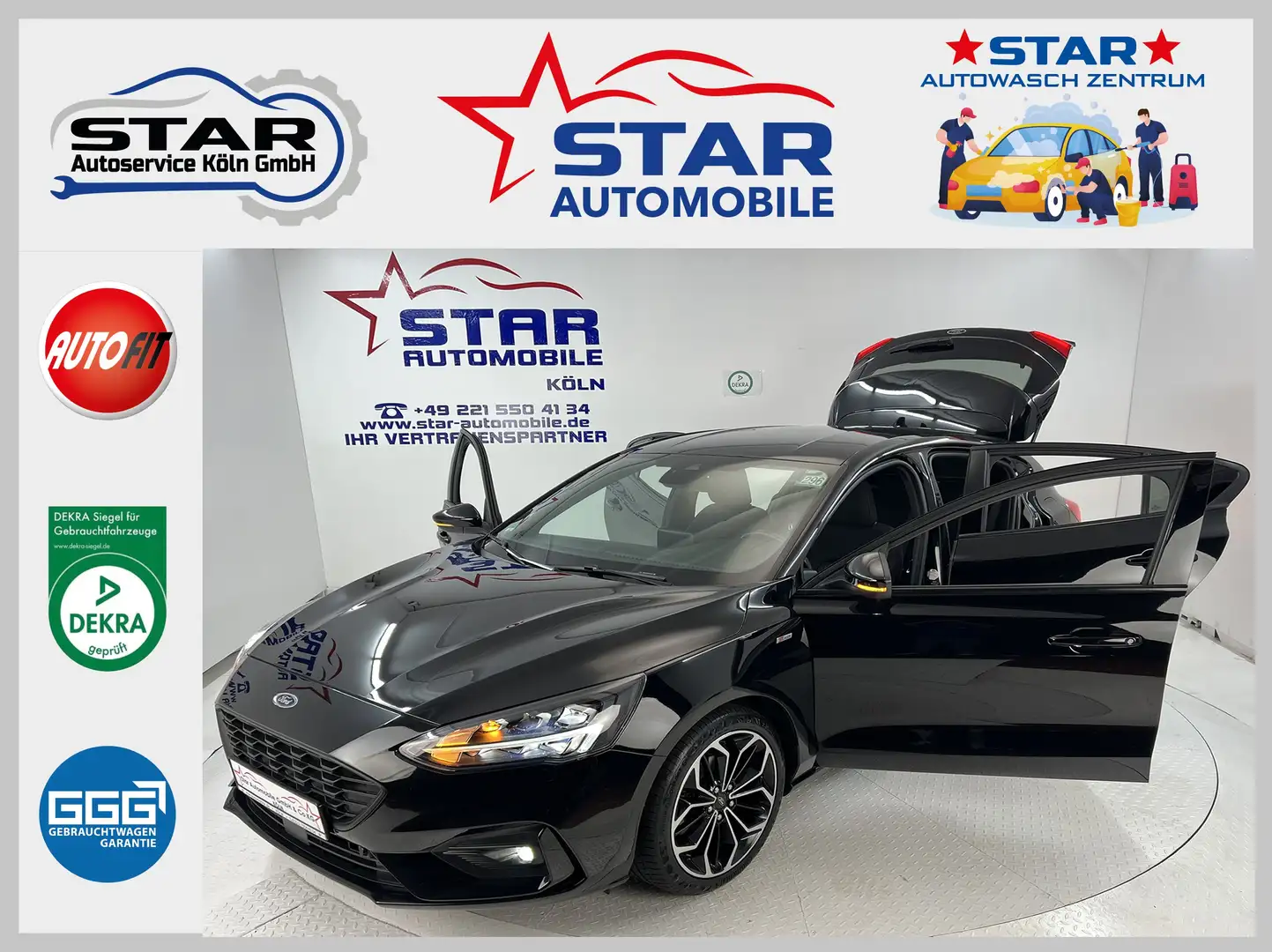 Ford Focus Focus ST-Line*1,5 EcoBoost-134KW*LED*Design Paket* Schwarz - 1
