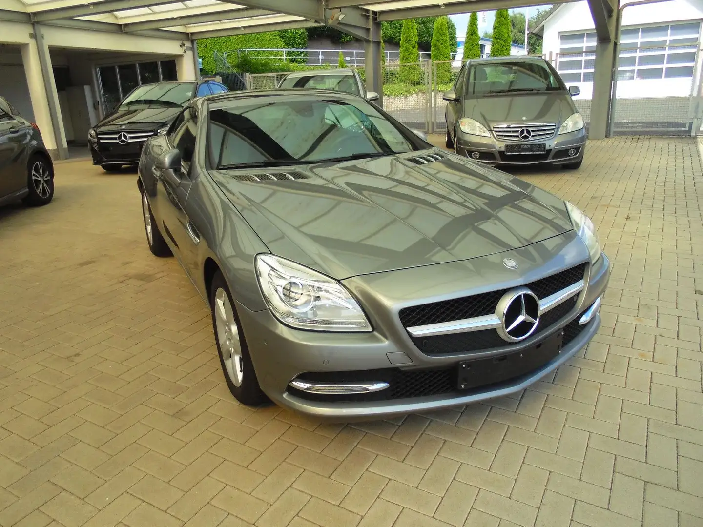 Mercedes-Benz SLK 200 BlueEffi  Airscarf.Navi,Parktr. Sitzh. Argent - 2