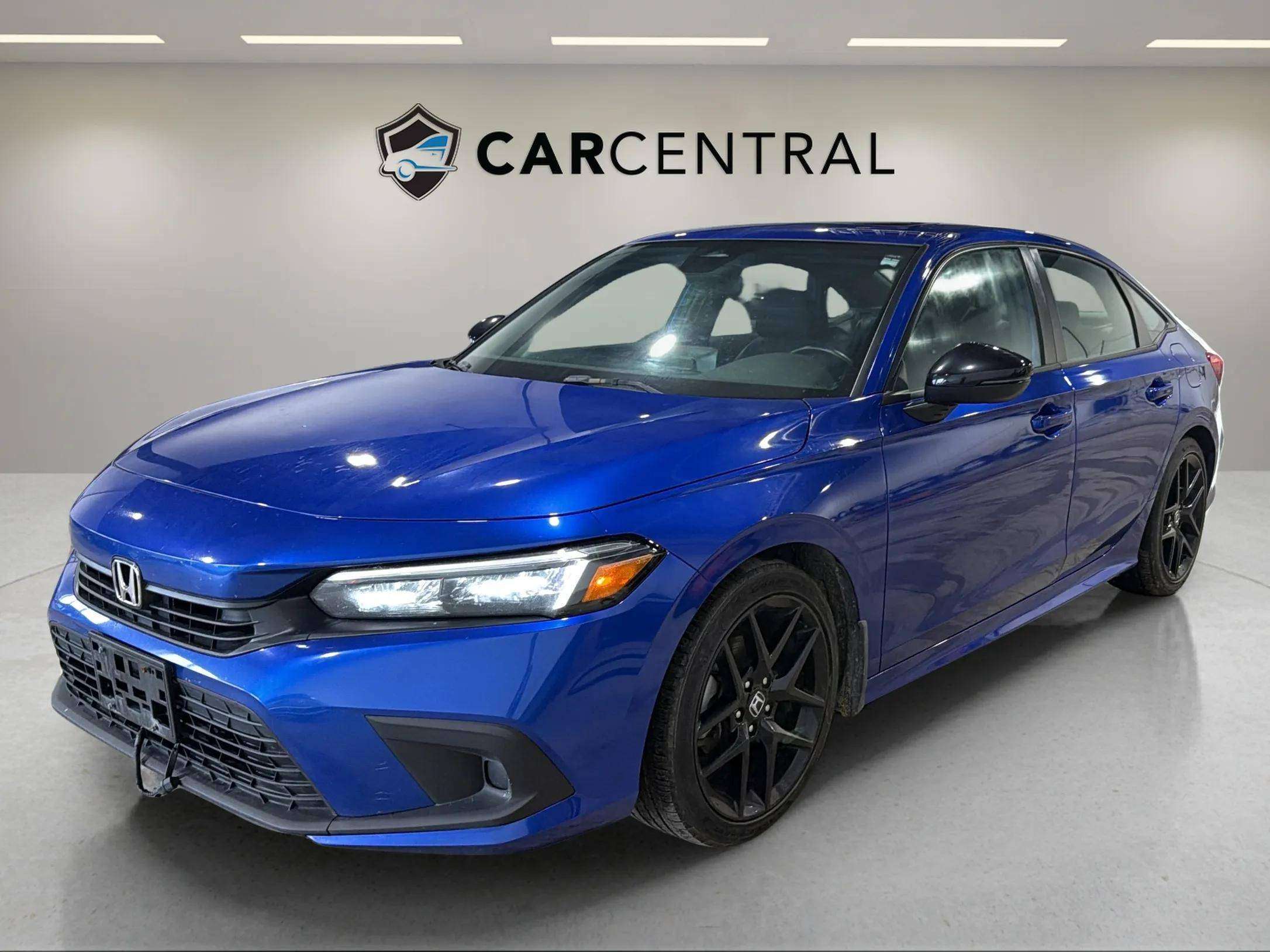 Blue 2023 Honda Civic Sedan Front-Wheel Drive Automatic