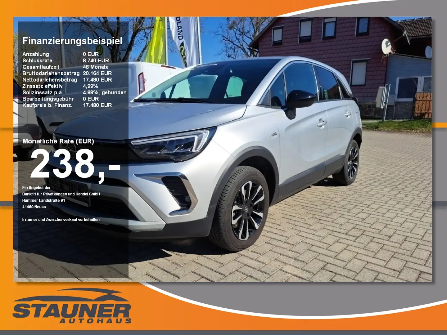 Opel Crossland 1.2 Turbo Elegance Paket Navi Kamera Parkpilot Plateado - 1