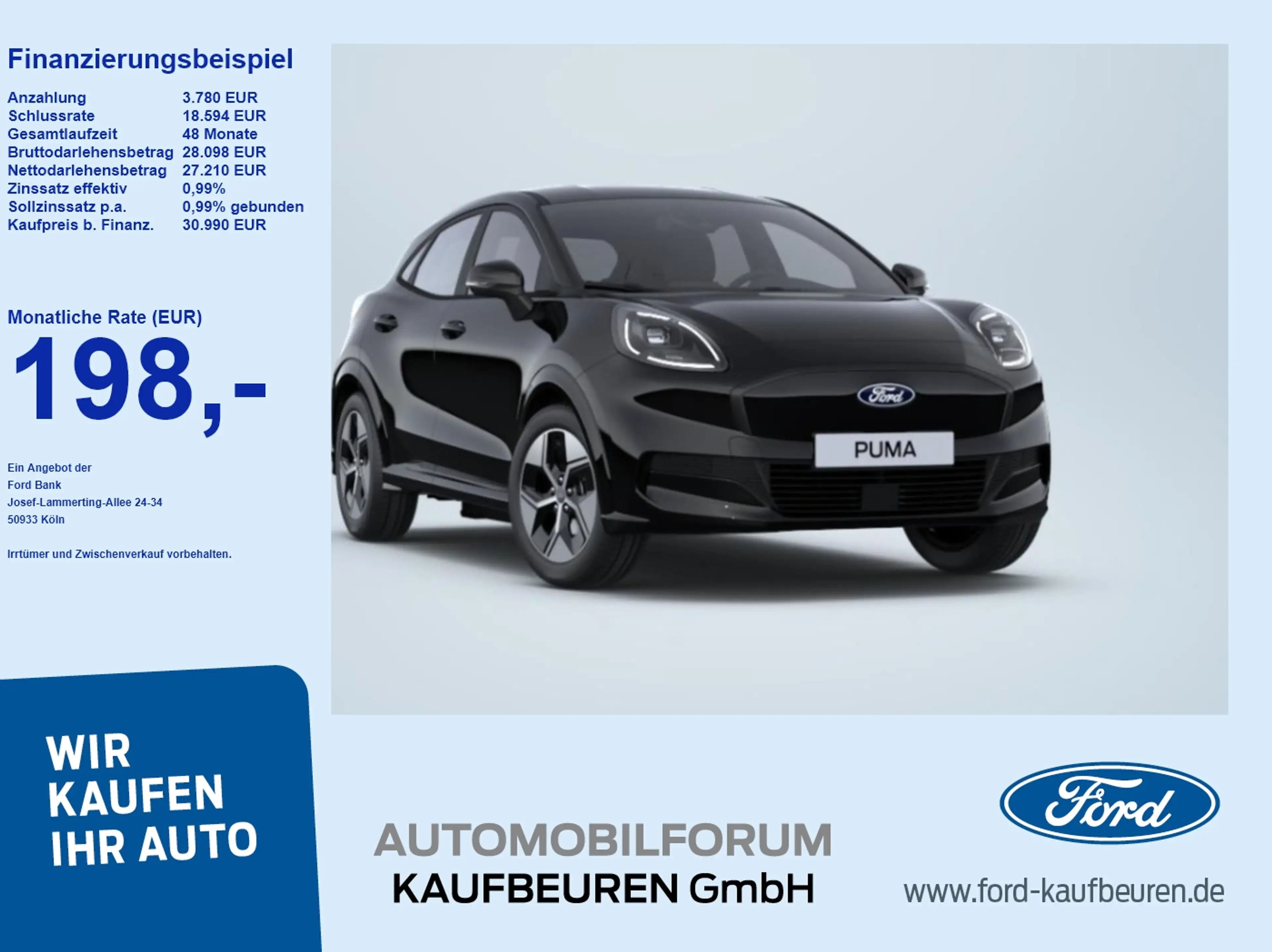 Ford Puma Gen-E Select NAVI*iACC*360°*SHZ*BLIS*CAM*PDC