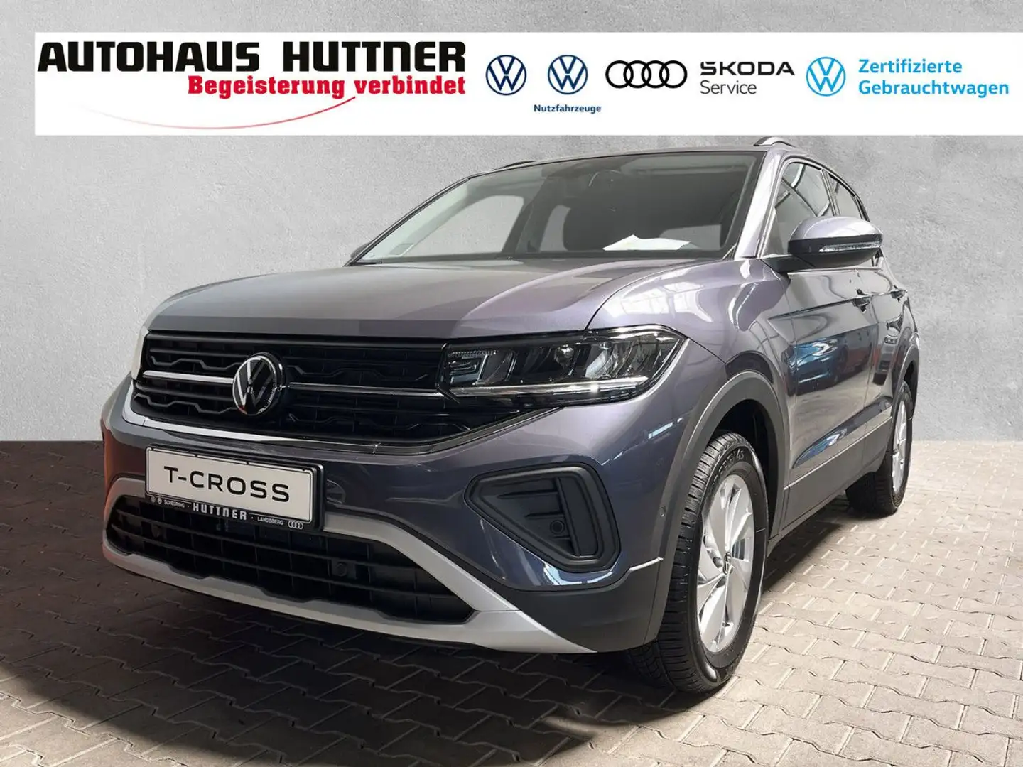 Volkswagen T-Cross Life 1.0 TSI AHK LED NAVI RÜCKFAHRKAMERA Grau - 1