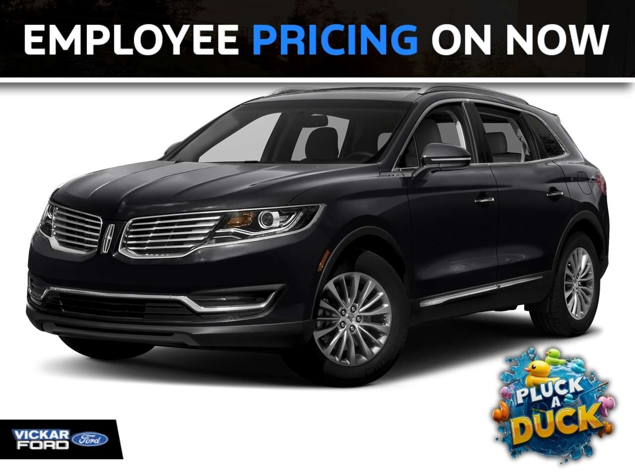 Black 2018 Lincoln MKX SUV / Crossover All-Wheel Drive 6-Speed Automatic