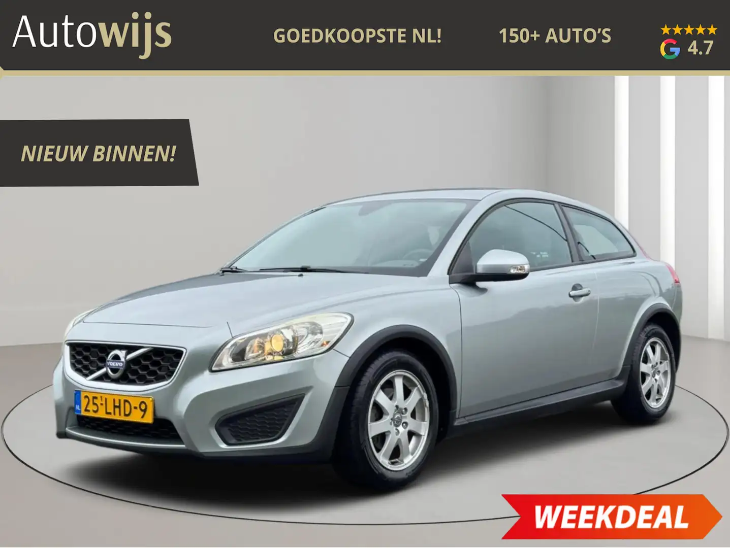 Volvo C30 1.6 Kinetic|NL AUTO|TREKHAAK|101PK|Xenon|Cruise|LM Grijs - 1