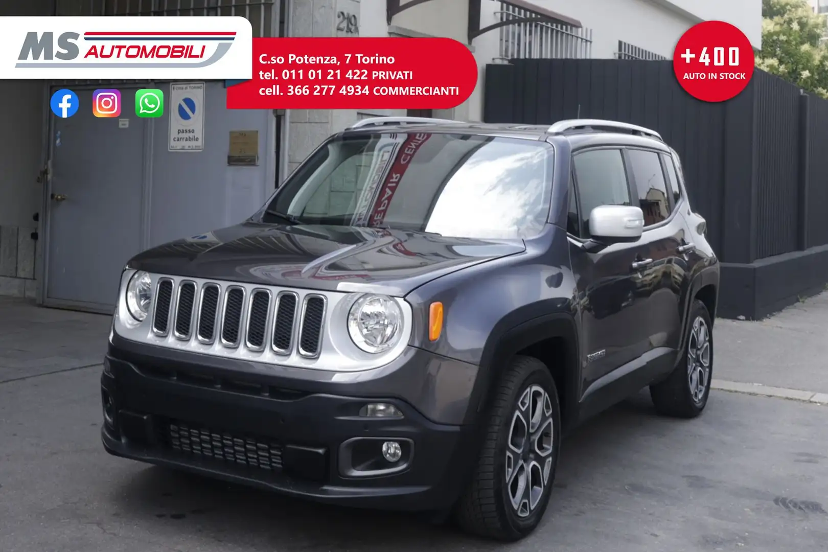 Jeep Renegade 1.4 MultiAir Limited Automatico Unicoproprietario Сірий - 1